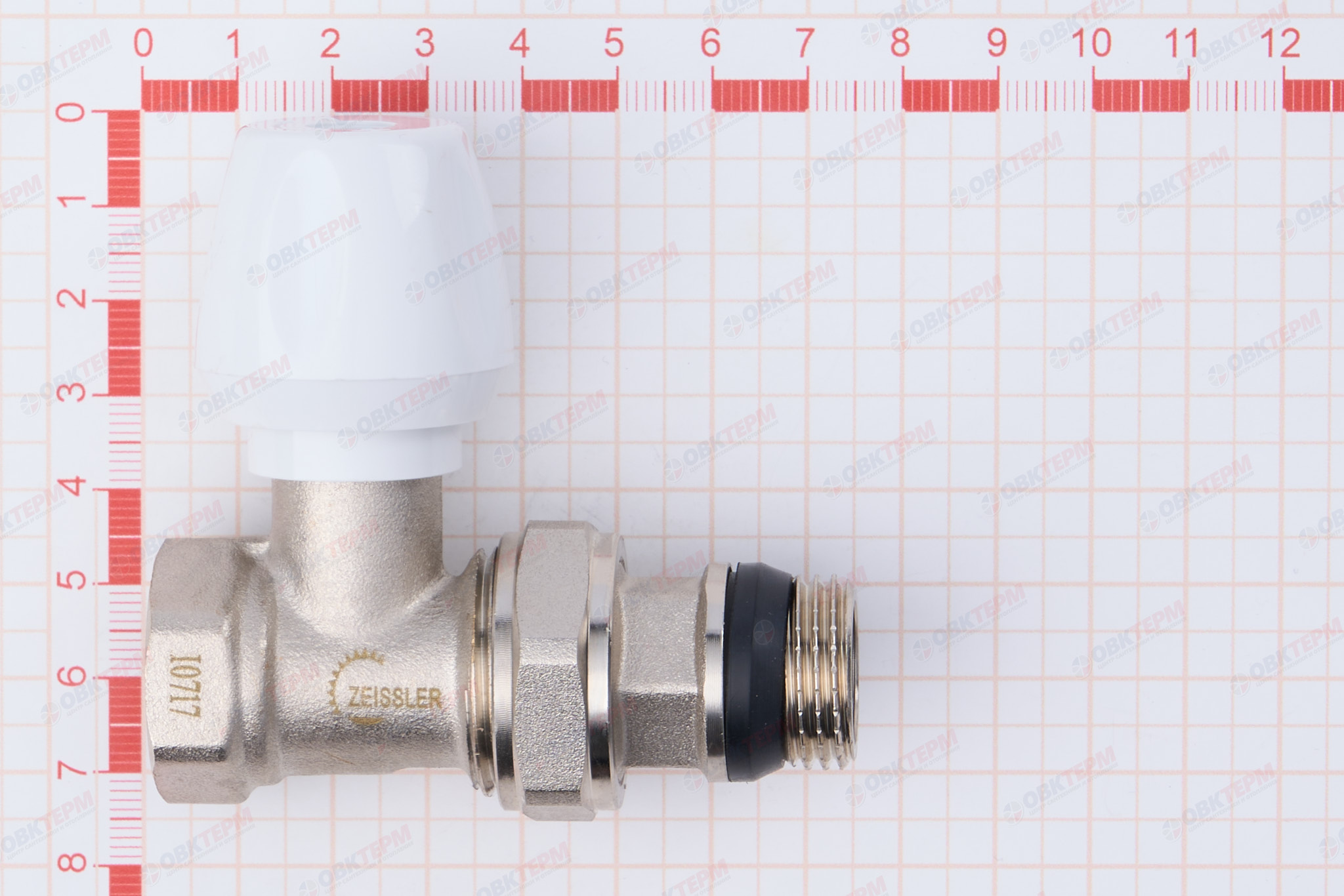 Кран рад.     TIM   верхний прямой 1/2" NEW (ZEISSLER)   (6шт/60ящ) - миниатюра №7