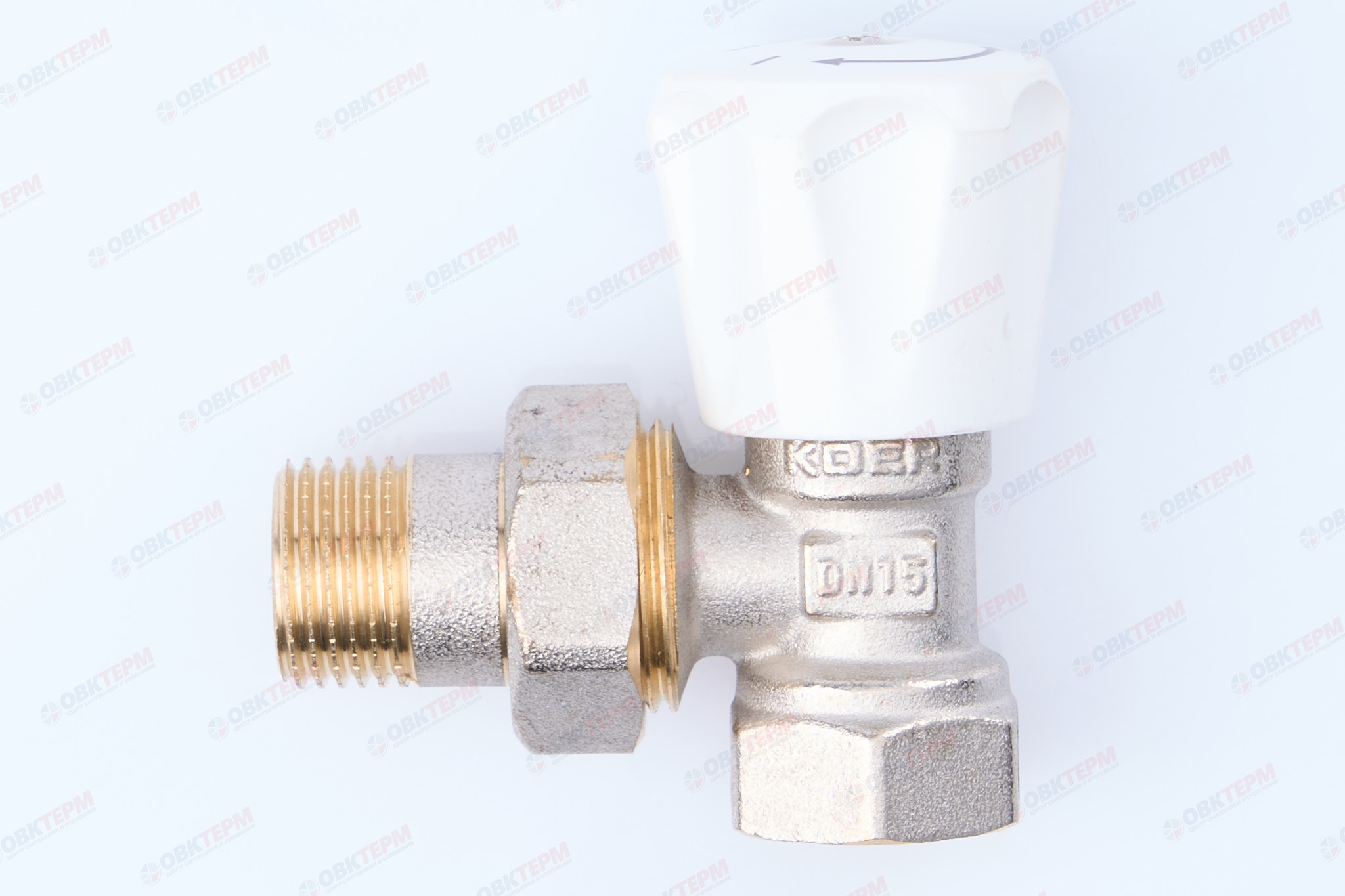 Кран рад.   KOER    верхний угловой 1/2"  усиленный   (64/16 шт)    KR901/KR905 - Изображение №1