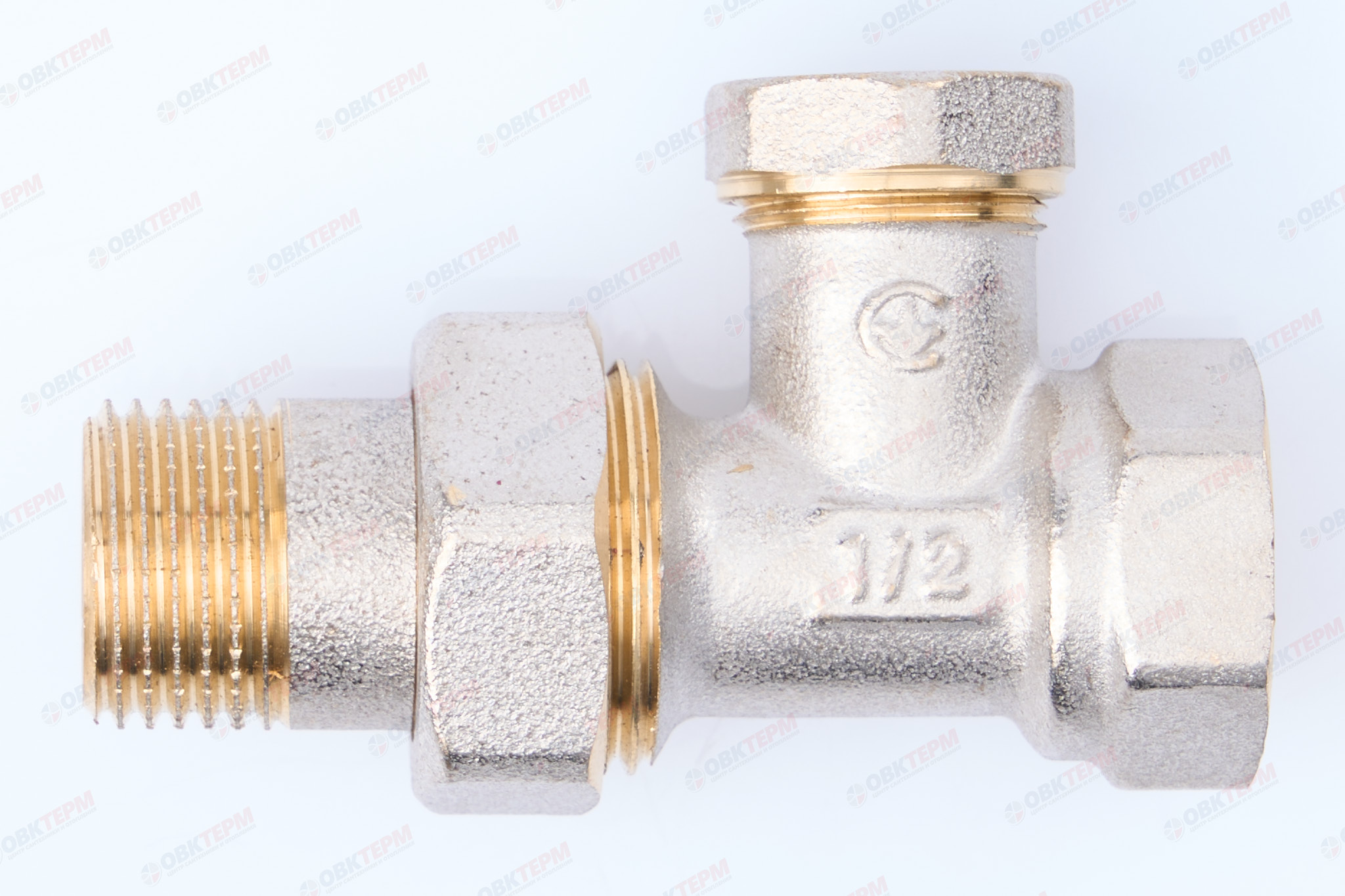 Кран рад.   KOER    нижний прямой 1/2"  усиленный KR.904   (80/20 шт) - изображение №1