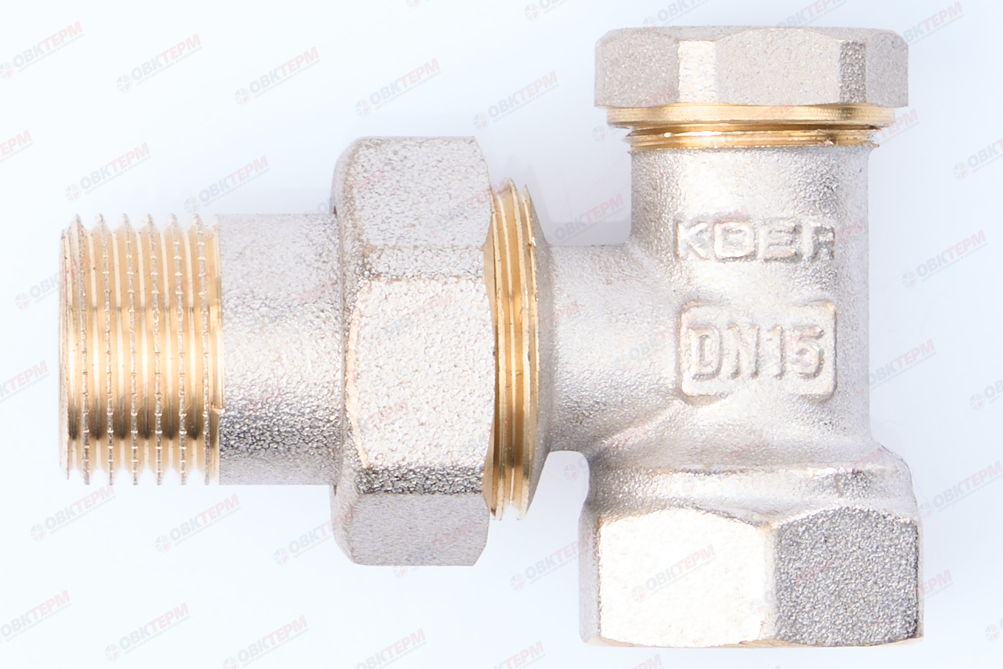 Кран рад.   KOER    нижний угловой 1/2"  усиленный  KR.902  (100/25 шт) - изображение №1