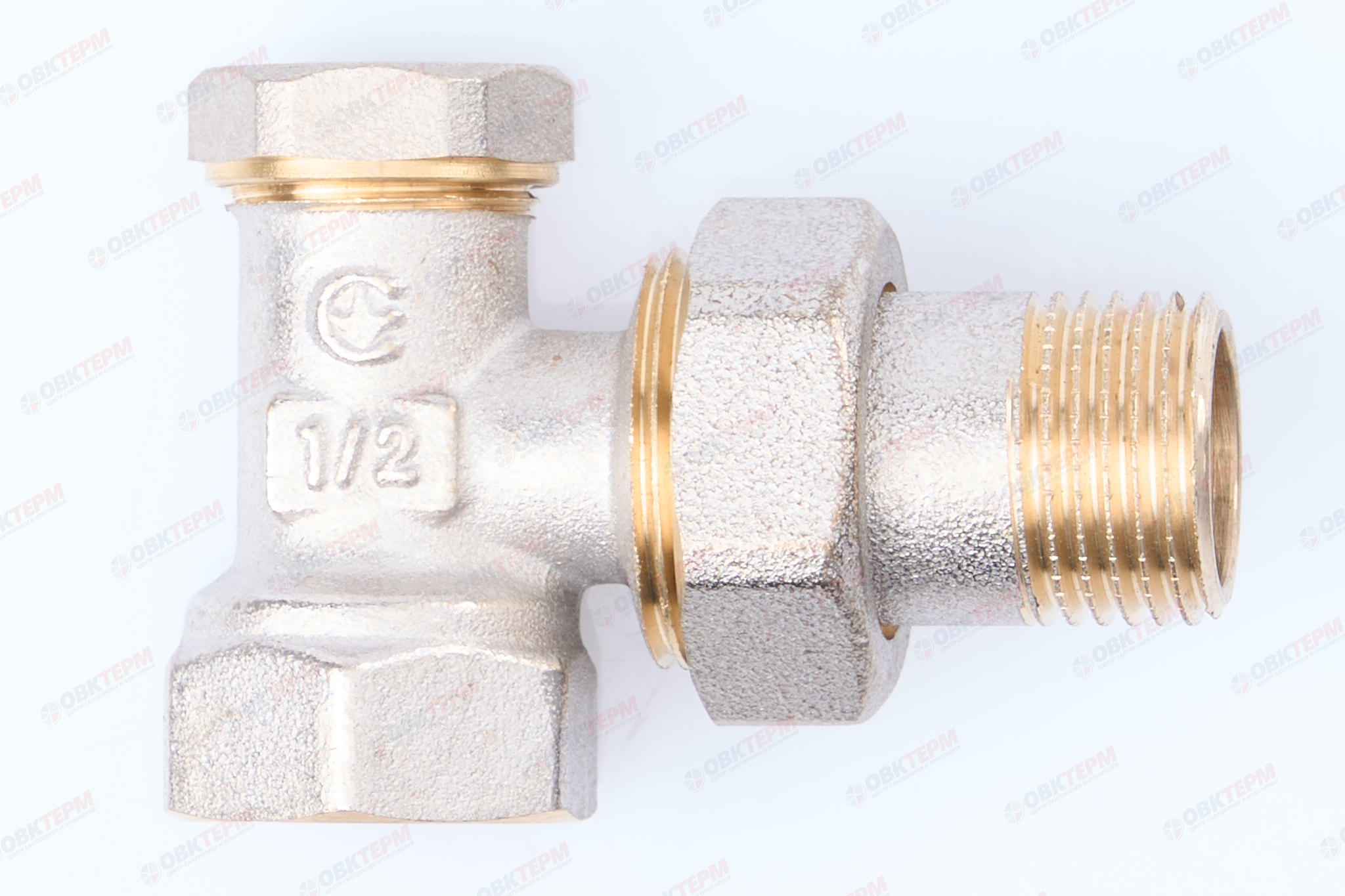 Кран рад.   KOER    нижний угловой 1/2"  усиленный  KR.902  (100/25 шт) - миниатюра №2