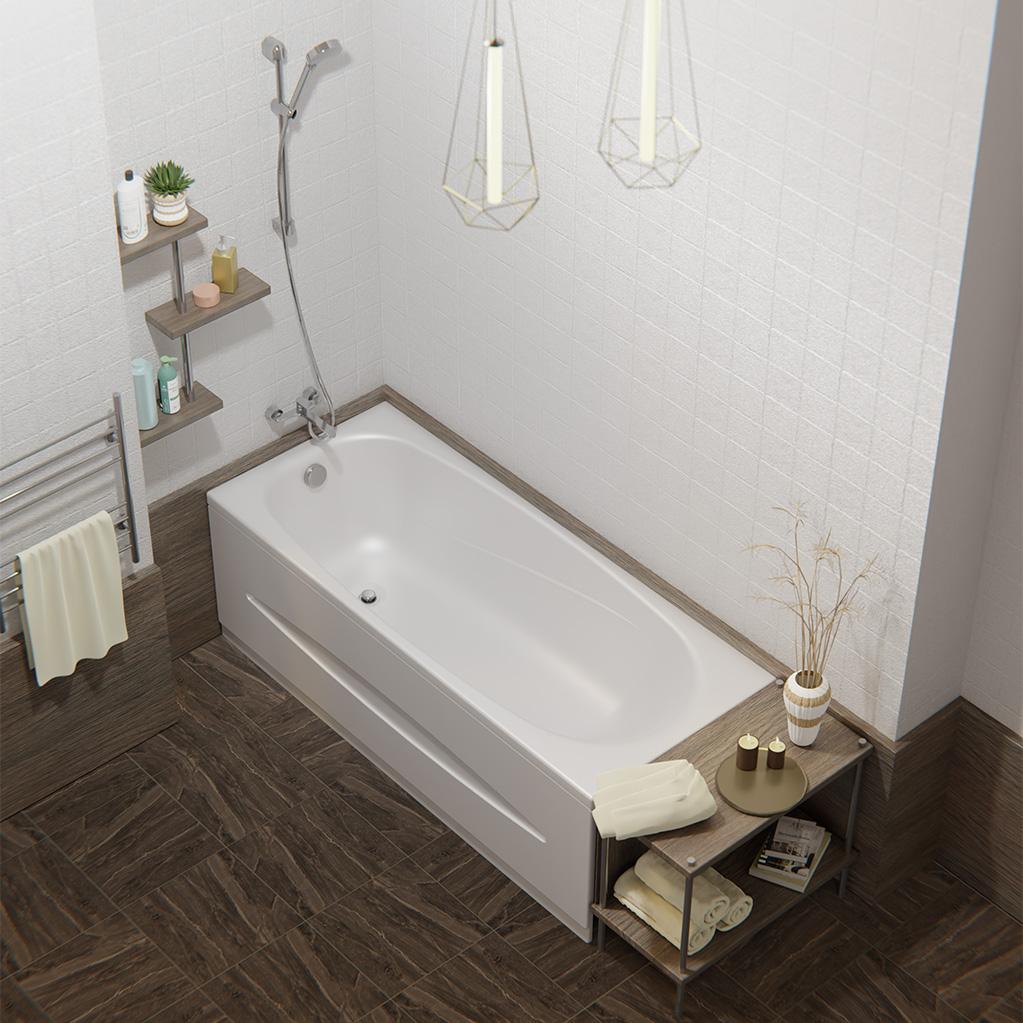 Ванна акрил OVIVA Base mini 150*70*40 (без экрана и ножек) - Изображение №5