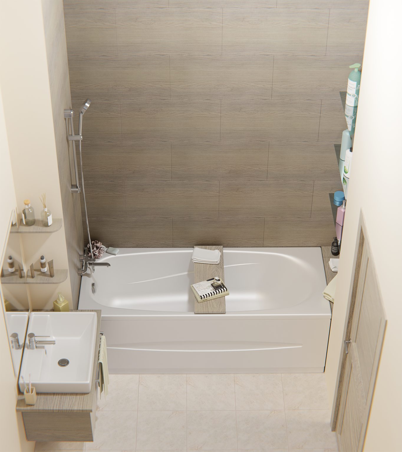 Ванна акрил OVIVA Base mini 150*70*40 (без экрана и ножек) - Изображение №3