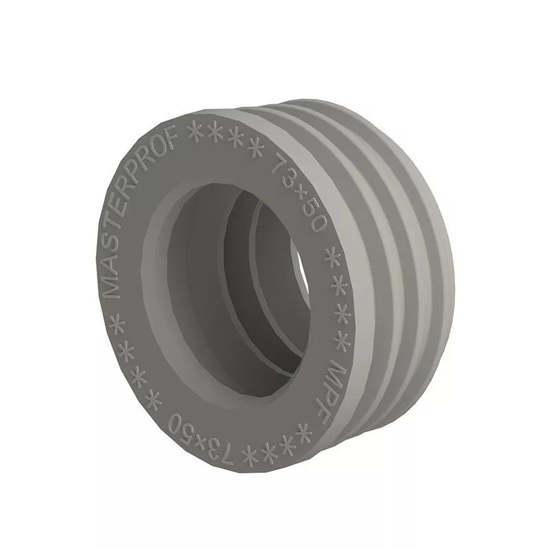 Манжета для канализации серая ТЭП  73х50 MPF (40шт) - Изображение №1