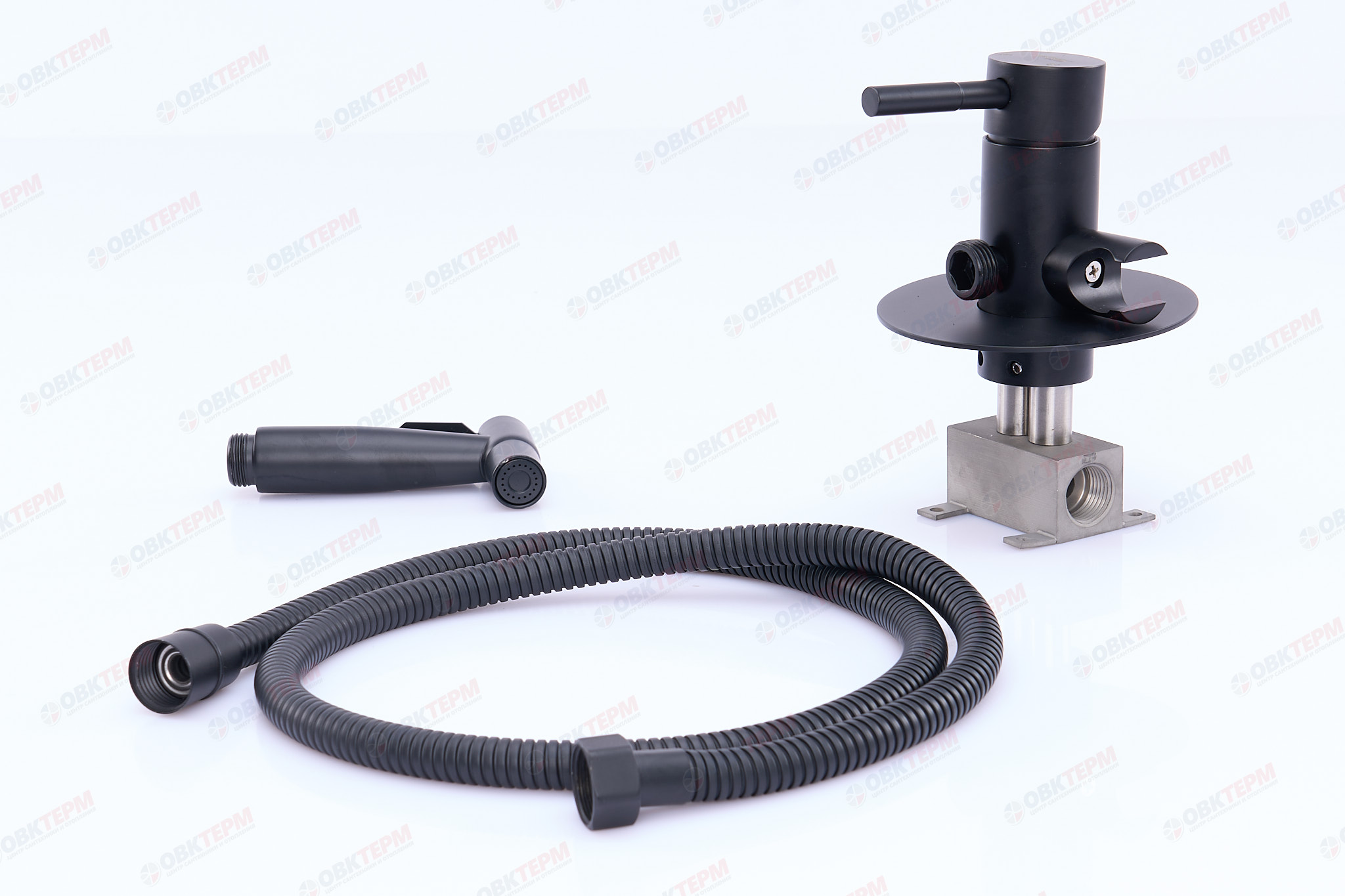 Смеситель с гигиеническим душем MIXXUS SUS-333 BLACK  (12 шт/ящ) - миниатюра №4