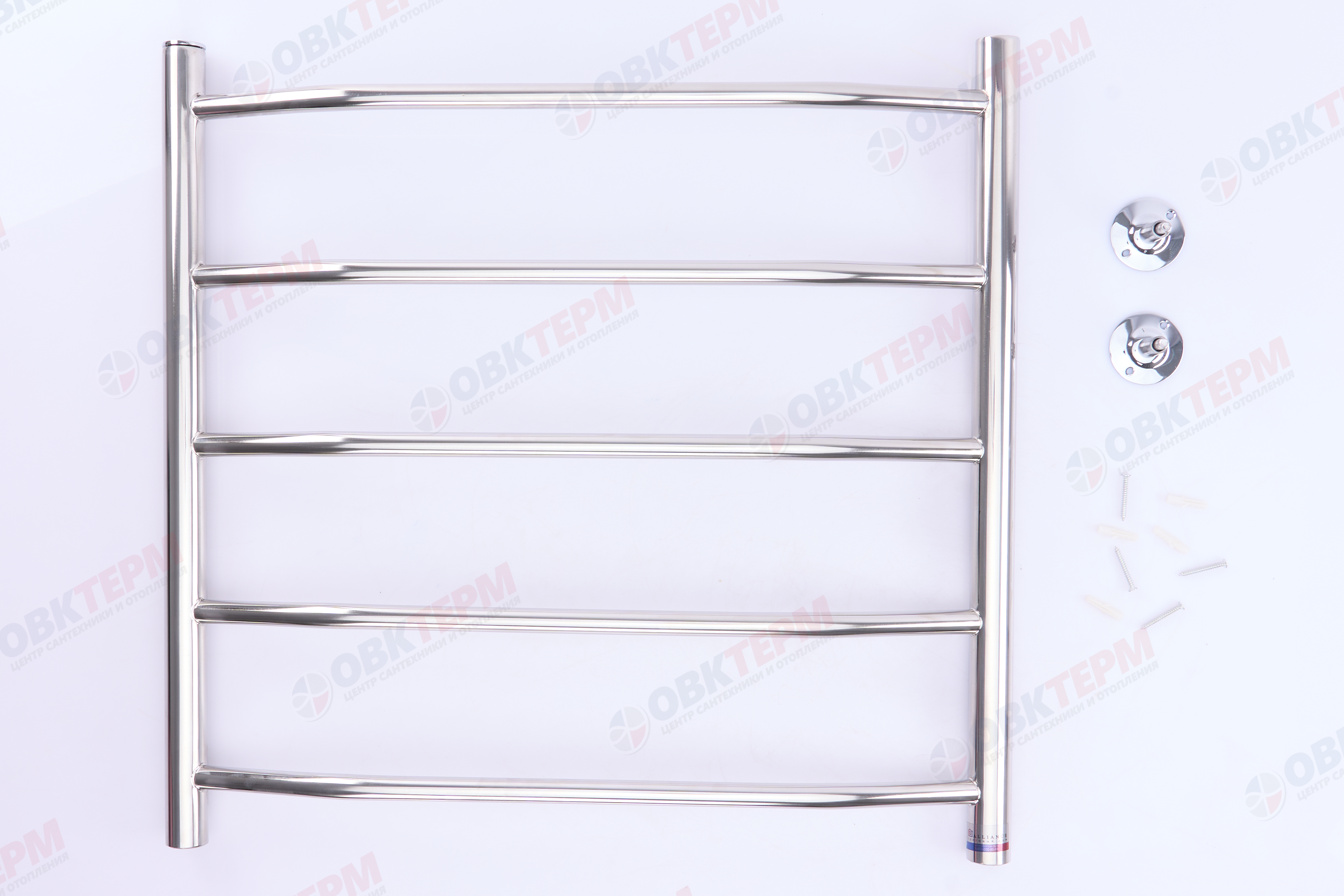 Полотенцесушитель лесенка ТДА ЛНК 60 х 60 Л вн.резьба 1/2" 5 перекладин АДВ - миниатюра №3