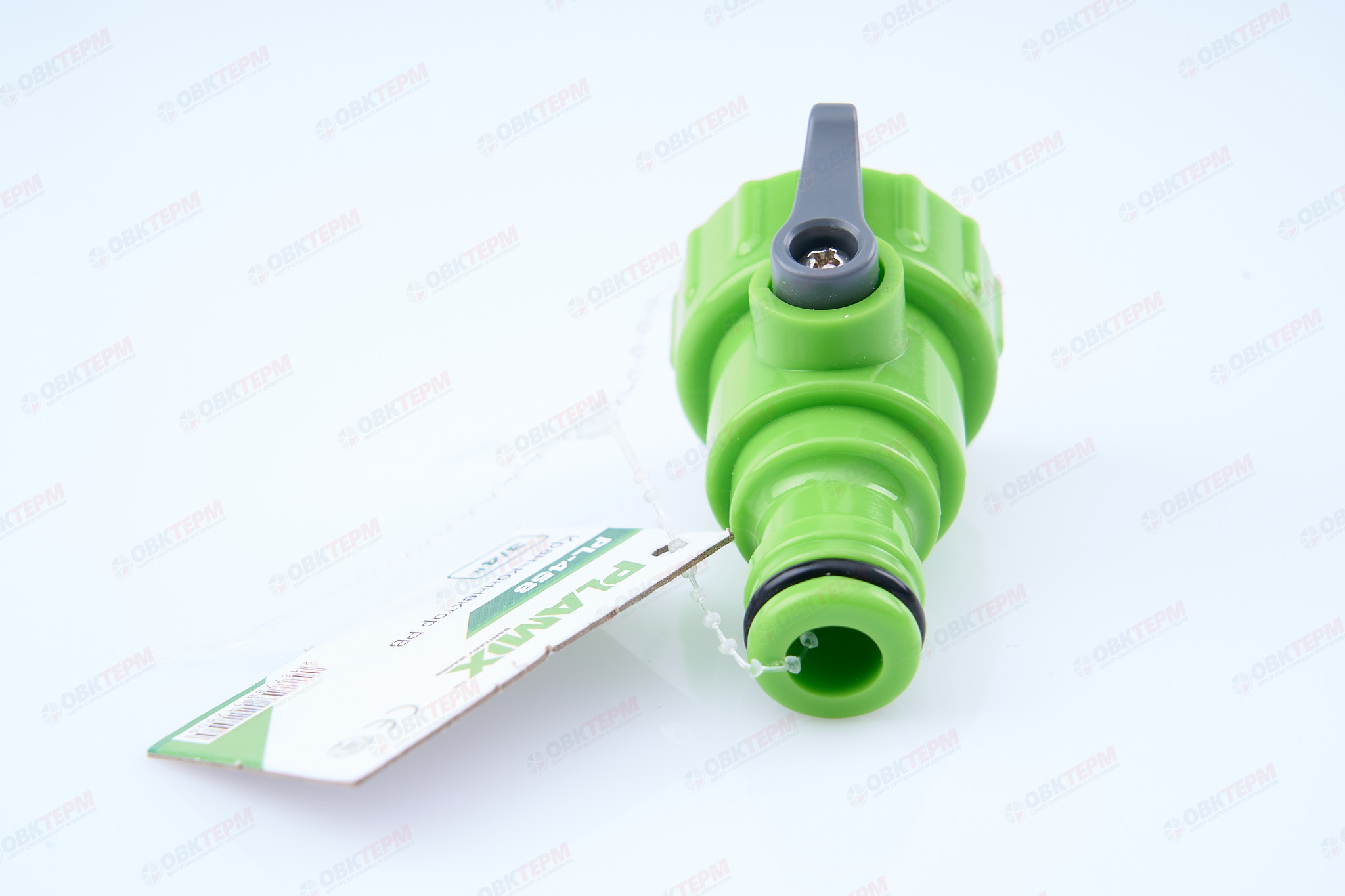 Адаптер-кран запорный 3/4" РВ (ABS, PP) (240/60 шт)  PLAMIX/CRAB PL-458 - Изображение №4