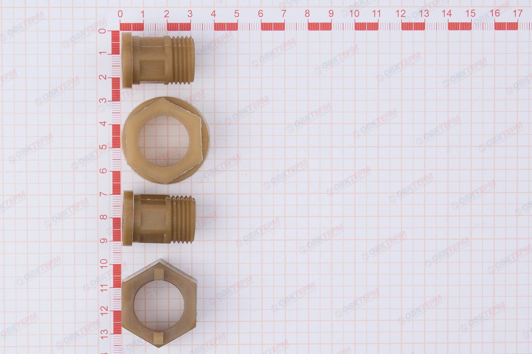 Полусгон с накидной гайкой 1/2"х3/4 пара (пластик) только Крым - миниатюра №7