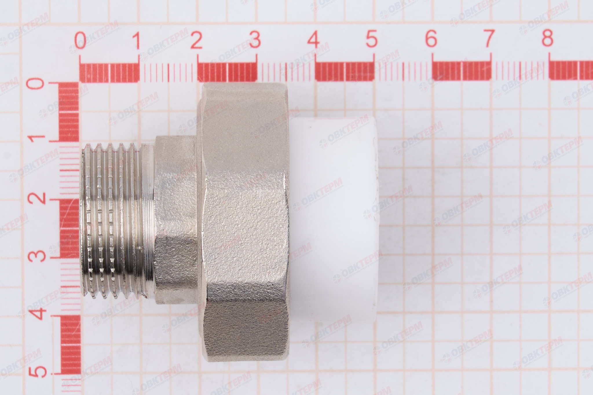 Разборное соединение   25 *  3/4"  Н   БЕЛАЯ          (PRO AQUA)    (65/13) - миниатюра №6