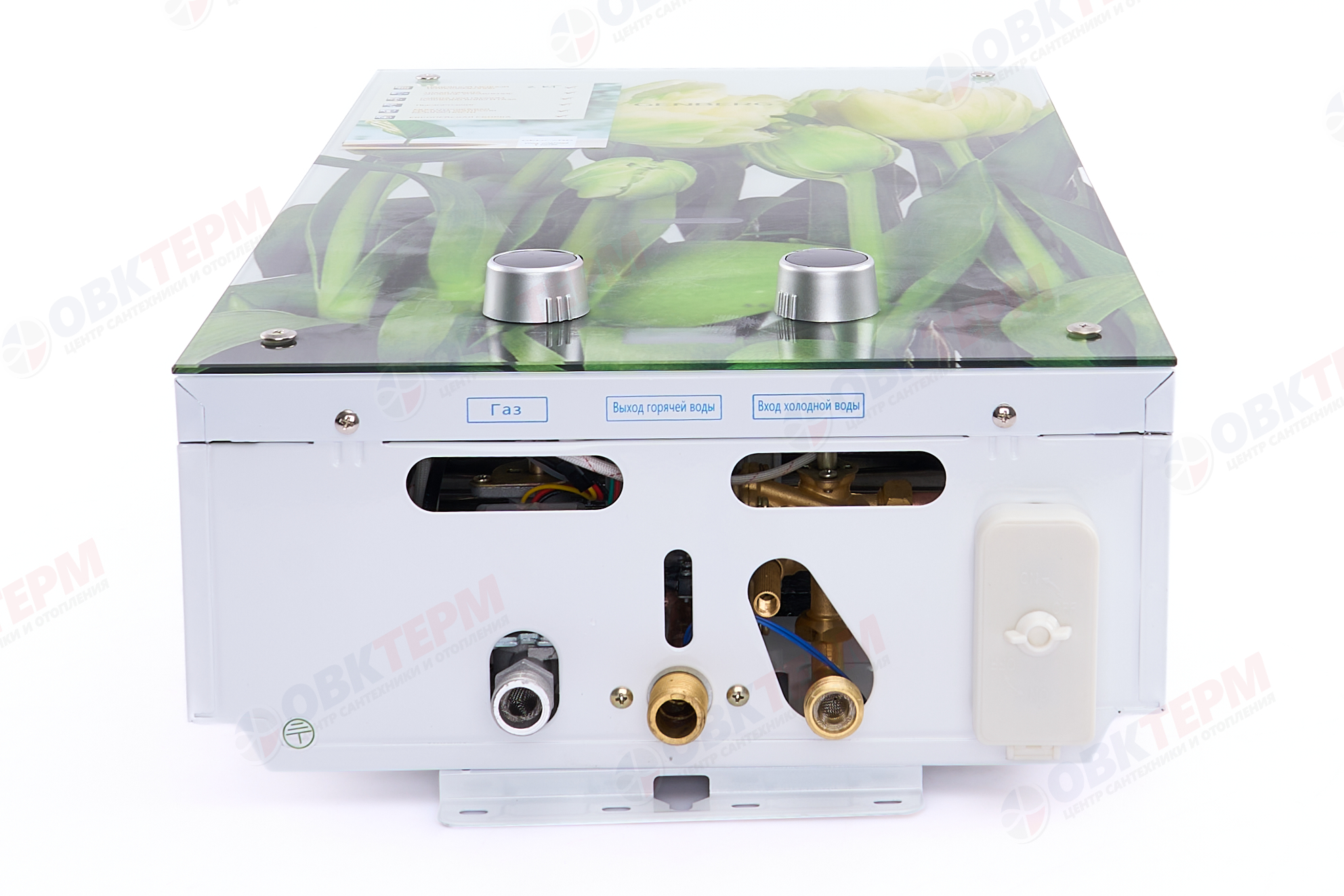 Колонка газовая  GENBERG 210.01 ДЕКОР-ЕКО 10л. ТЮЛЬПАНЫ  (ШxВxГ) (ШxВxГ) 340x590x150 мм - Изображение №2