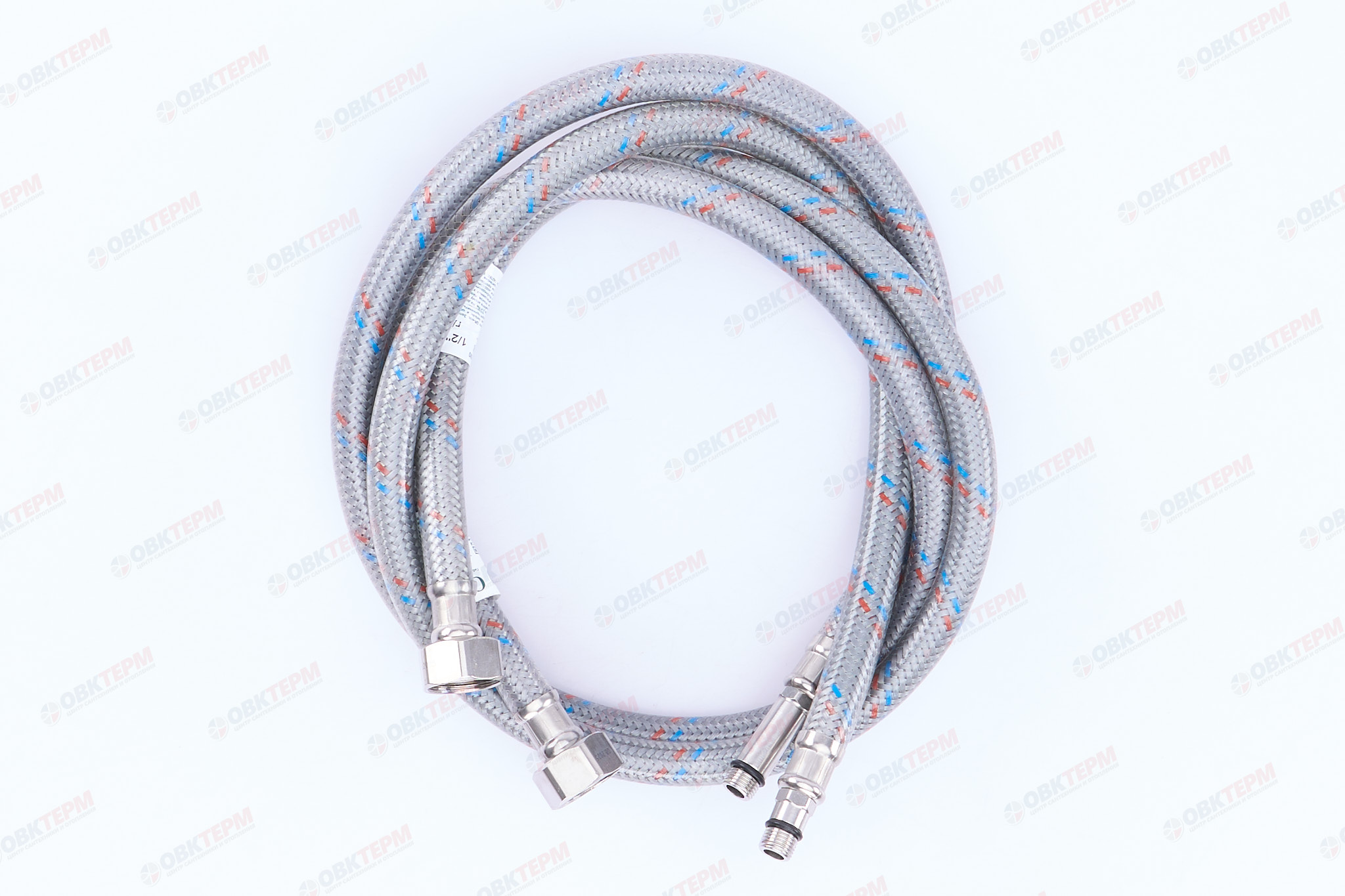 Шланг   1/2" игла,  в силикон. обмотке (пара)    120 см М10  "OVERCON"  (40шт/ящ) - Изображение №3