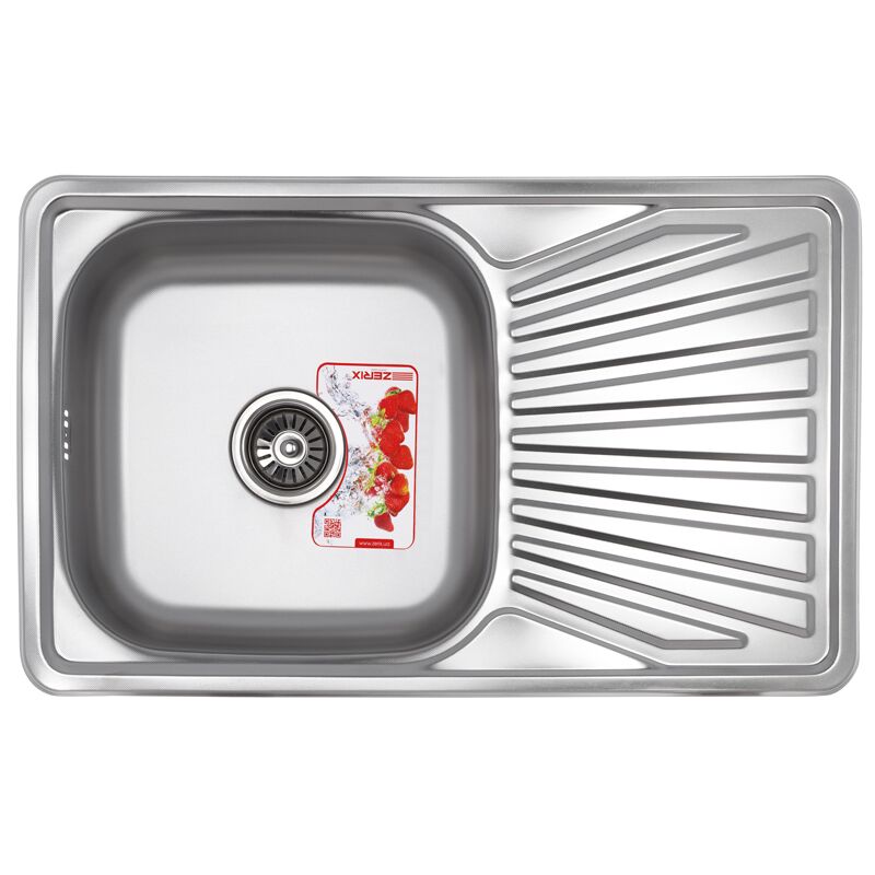 ZERIX мойка Z7848-08-180MD (micro decor) ВРЕЗНАЯ /сифон (5шт/ящ) РАСПРОДАЖА - изображение №1