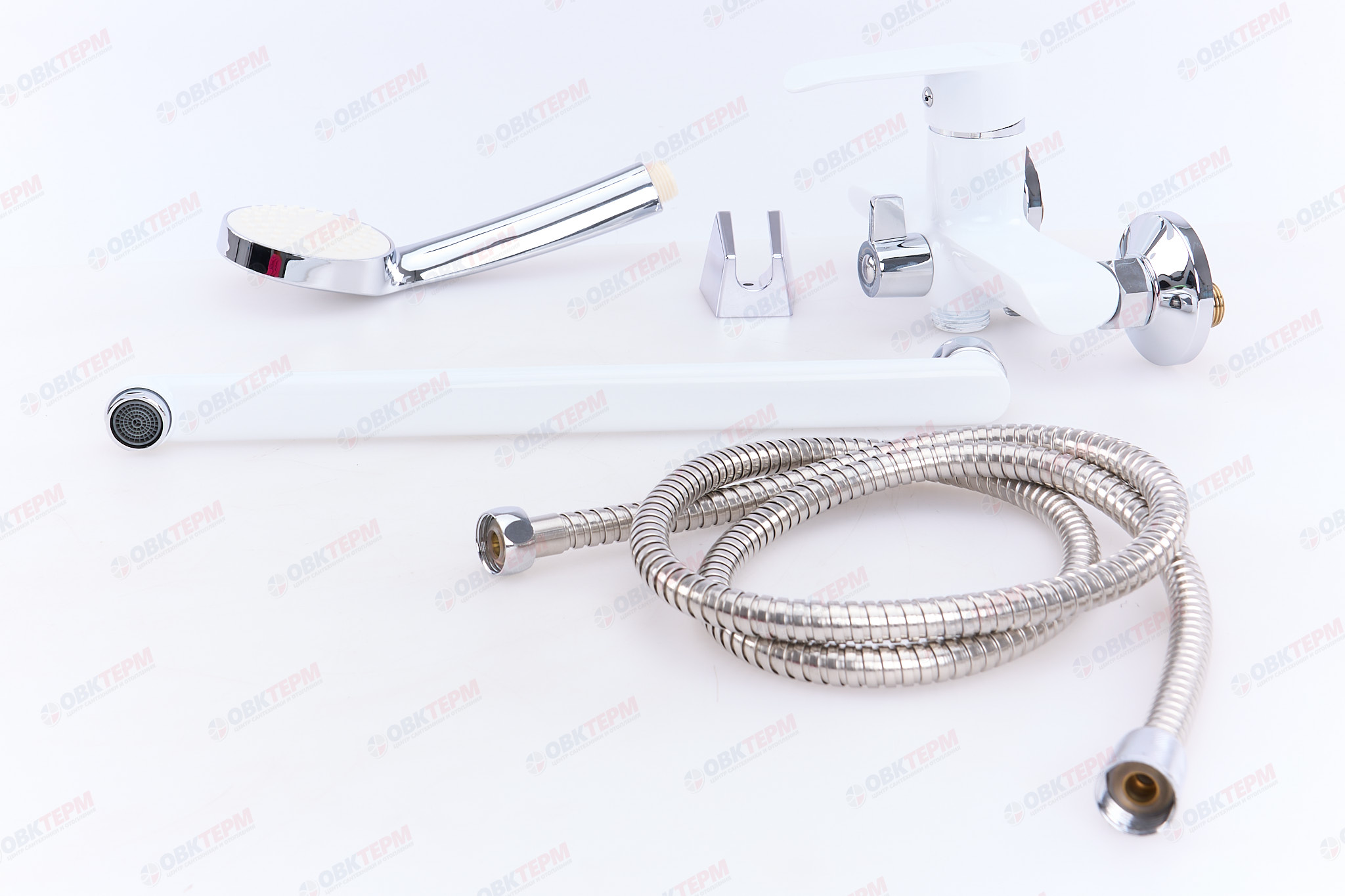 Смеситель д/ванны MIXXUS COLORADO 006 EURO WHITE (белый) Ø35  (10 шт/ящ) - Изображение №3