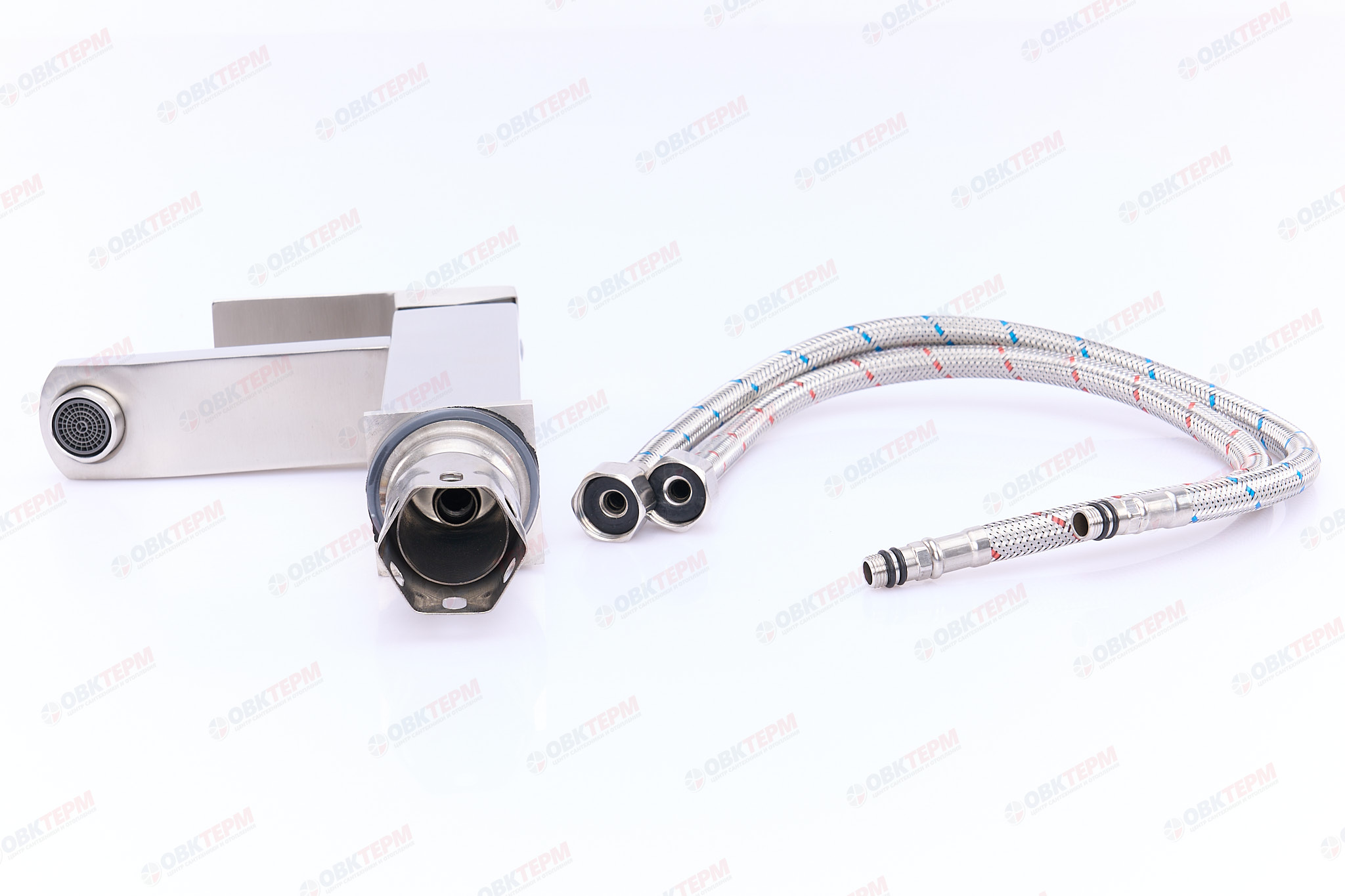 Смеситель д/умывальника нерж/сталь MIXXUS KUB 001 Ø40 (20 шт/ящ) - миниатюра №4