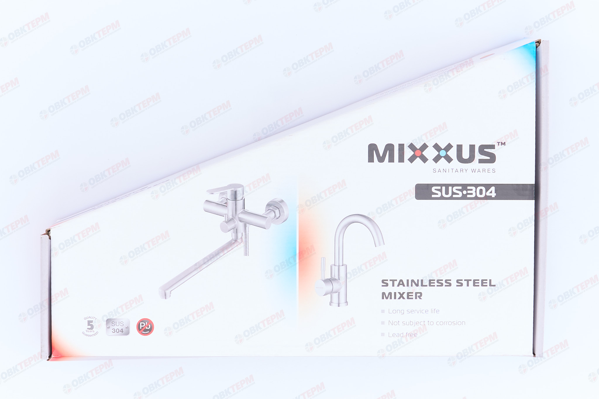 Смеситель д/кухни нерж/сталь MIXXUS KUB-011 Ø40 (20 шт/ящ) - миниатюра №7