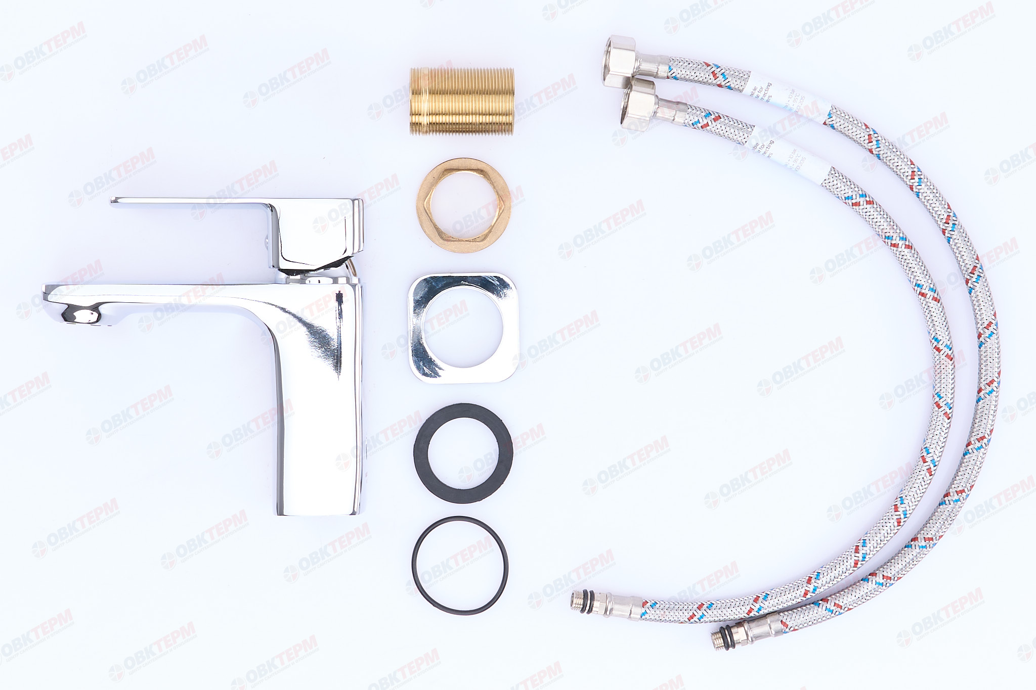 Смеситель д/умывальника MIXXUS KUBUS 001 Ø40 ГАЙКА (10 шт/ящ) - Изображение №5