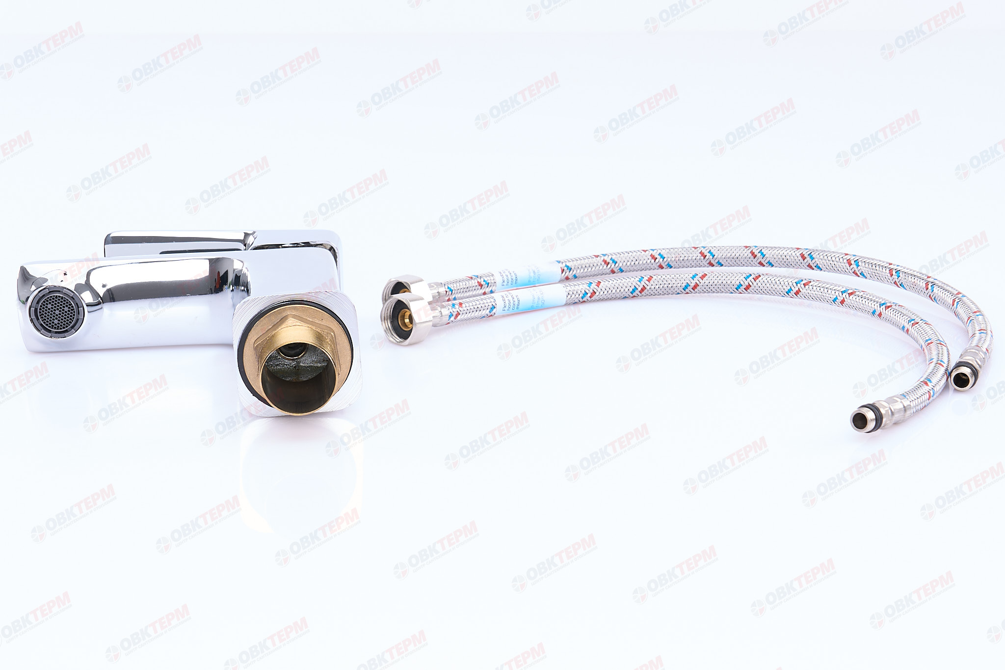 Смеситель д/умывальника MIXXUS KUBUS 001 Ø40 ГАЙКА (10 шт/ящ) - миниатюра №6