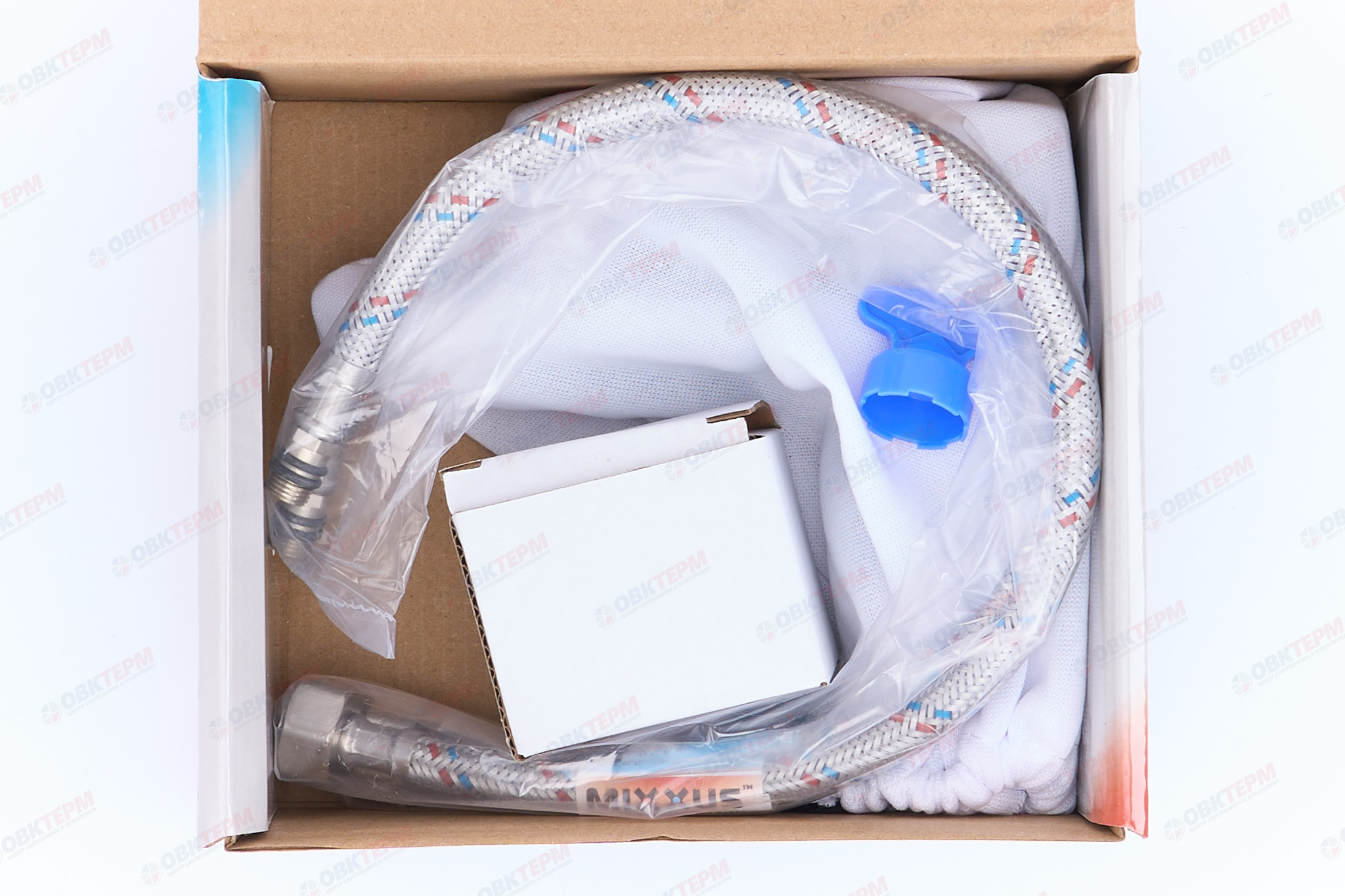 Смеситель д/умывальника MIXXUS KUBUS 001 Ø40 ГАЙКА (10 шт/ящ) - миниатюра №7