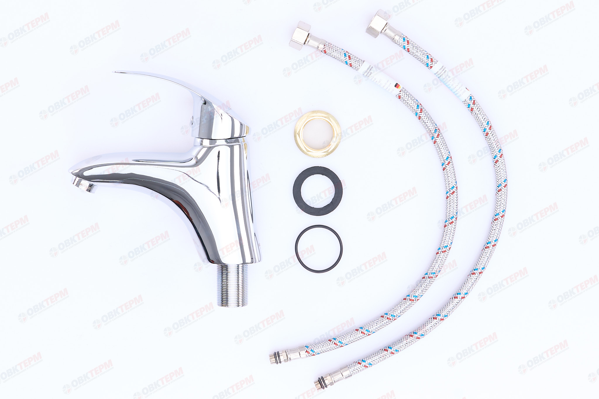 Смеситель д/умывальника MIXXUS MARS 001 Ø40 ГАЙКА (10 шт/ящ) - миниатюра №6