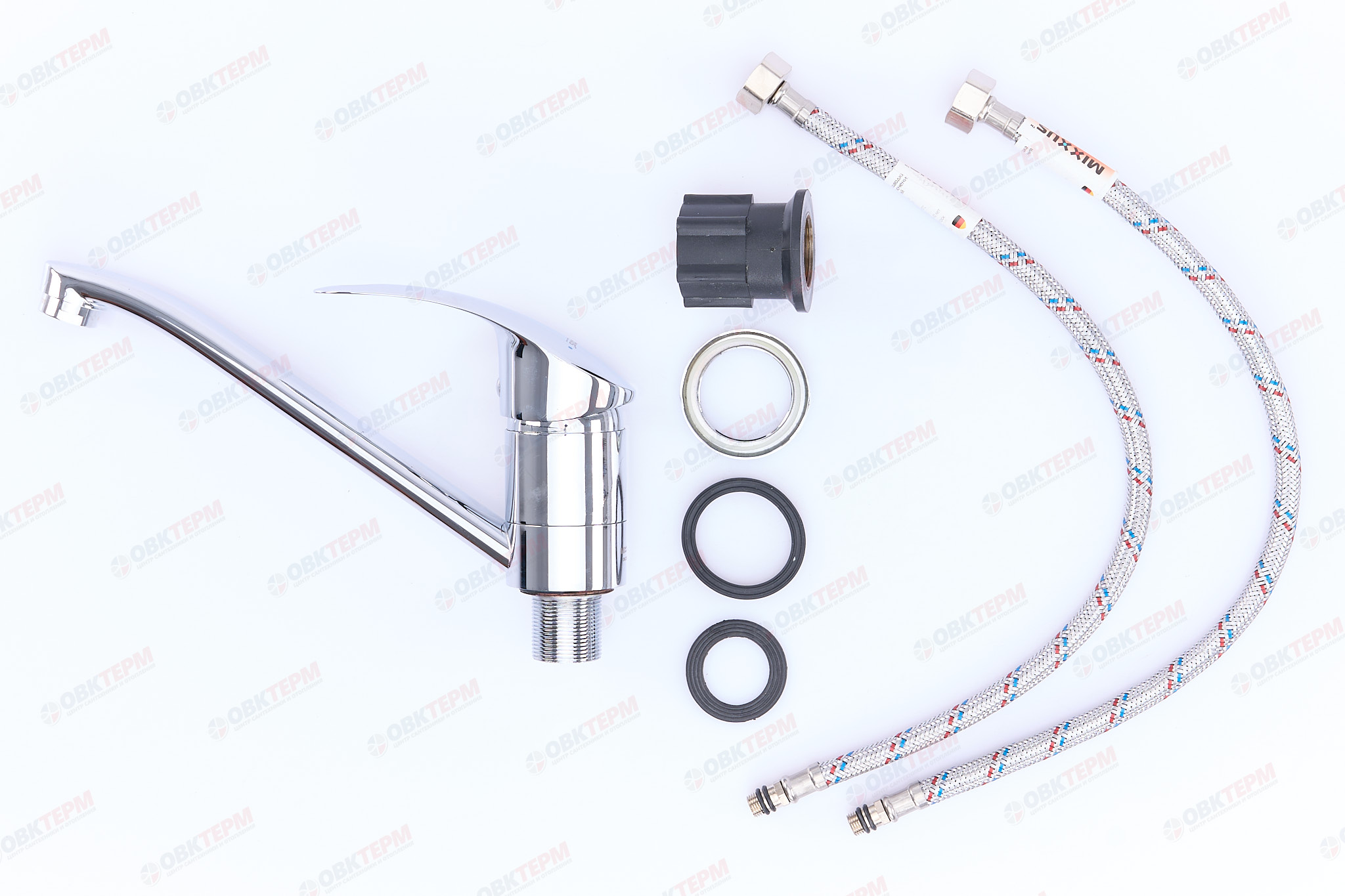 Смеситель д/кухни MIXXUS MARS 555-25см  Ø40 ГАЙКА  (10 шт/ящ) - миниатюра №4