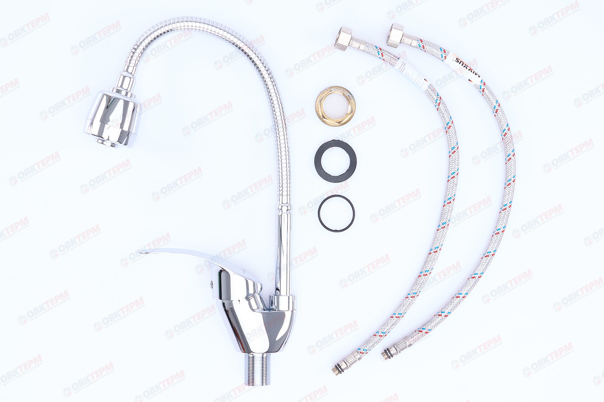 Смеситель д/кухни REFLECTOR MIXXUS MARS 777  Ø40 ГАЙКА  (10 шт/ящ) - Изображение №3