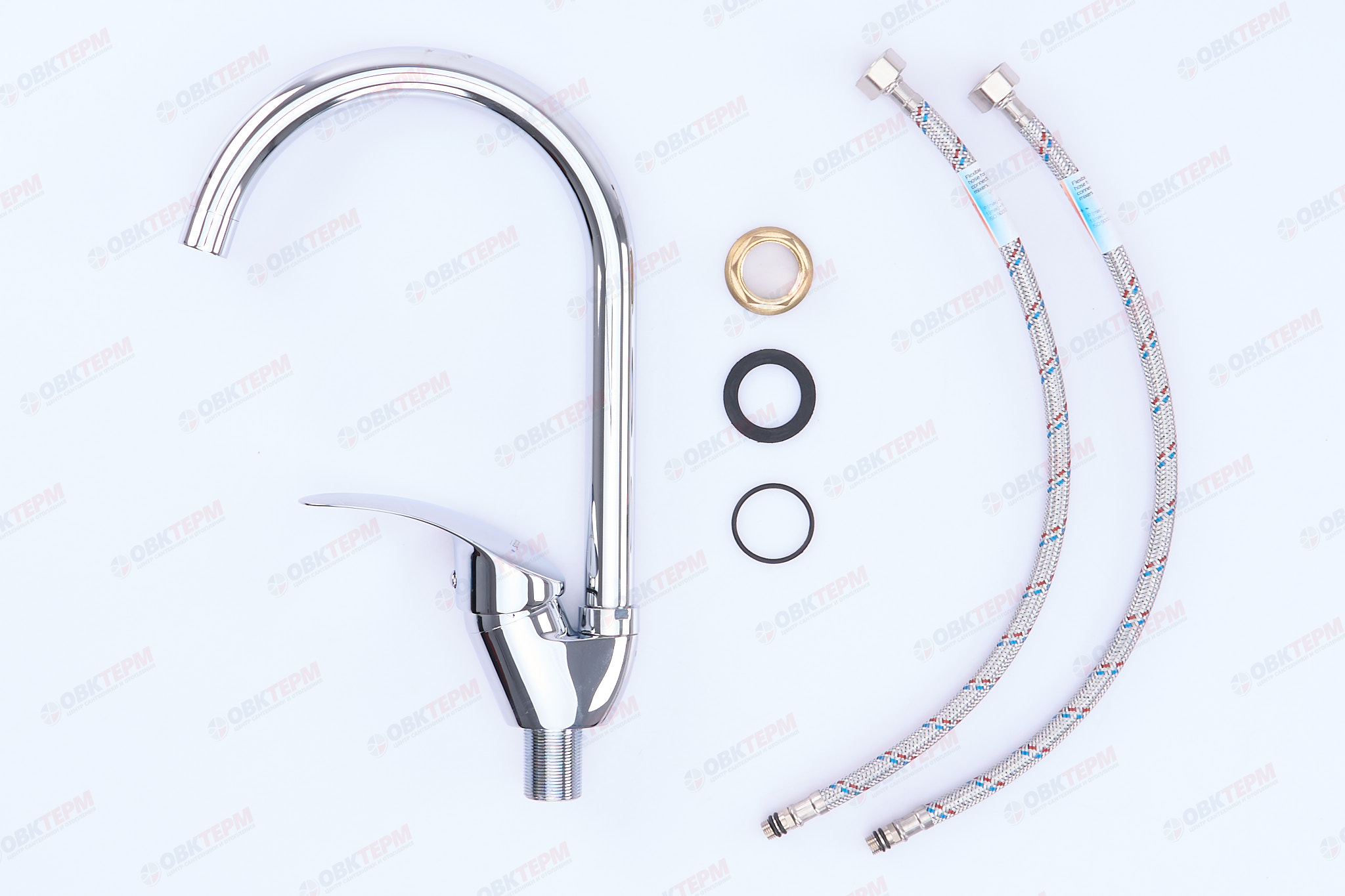 Смеситель д/кухни MIXXUS MARS 777-G  Ø40 ГАЙКА (10 шт/ящ) - миниатюра №4