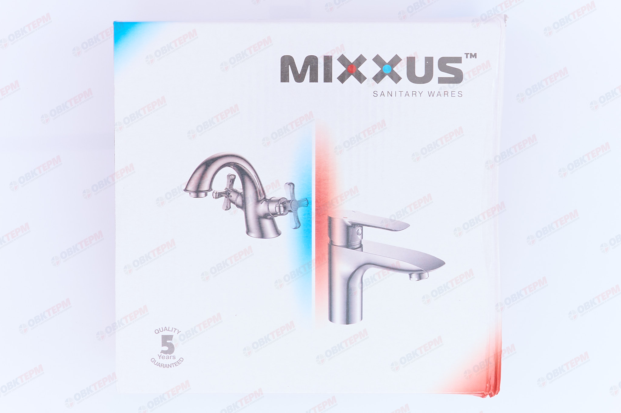 Смеситель д/ванны корот. MIXXUS MISSOURI 009 EURO Ø35 (WHITE)  (10 шт/ящ) - миниатюра №7