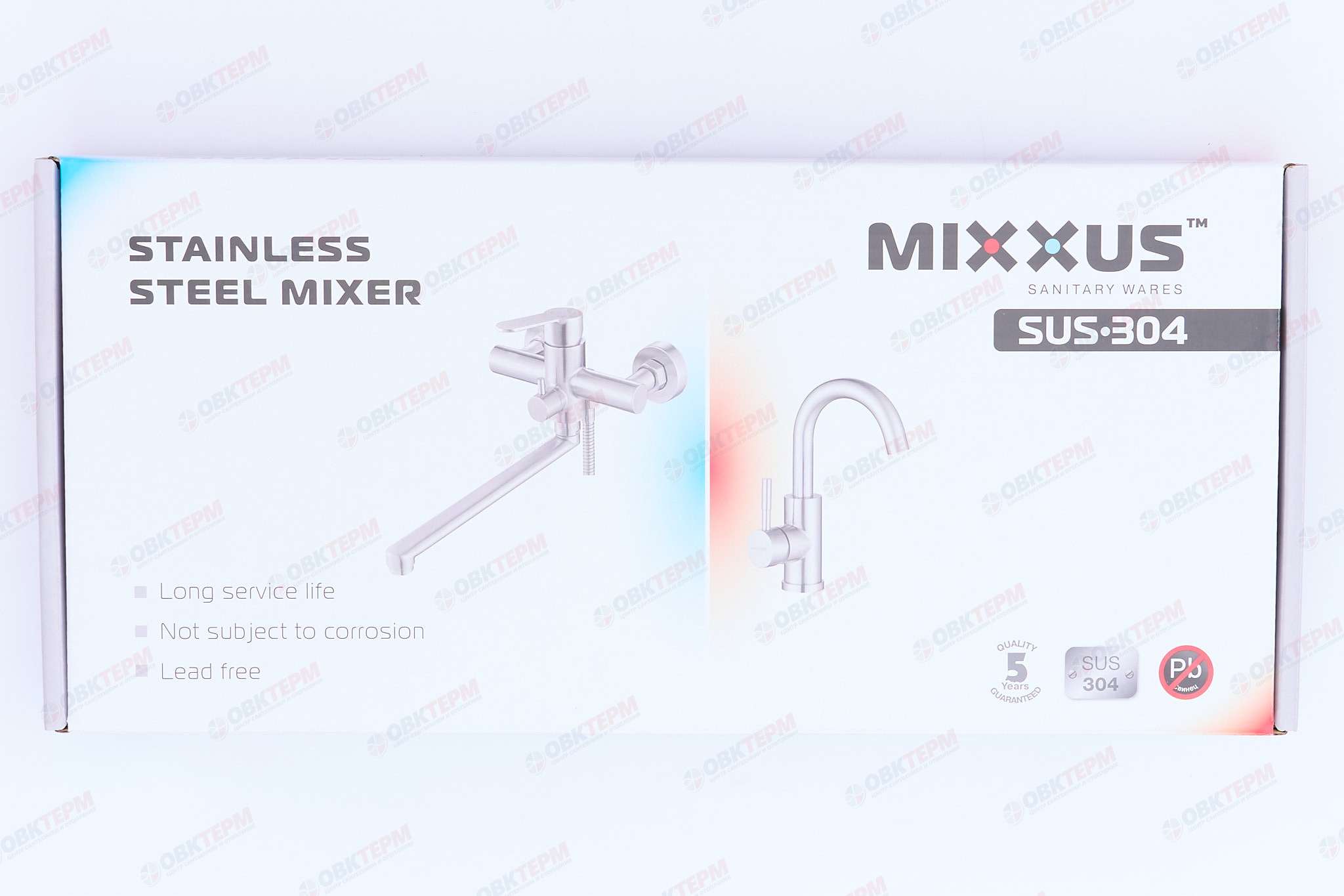 Смеситель моно из нерж стали MIXXUS MONO-01 SUS304 картриджØ25  (20 шт/ящ) 5шт./уп. - миниатюра №9