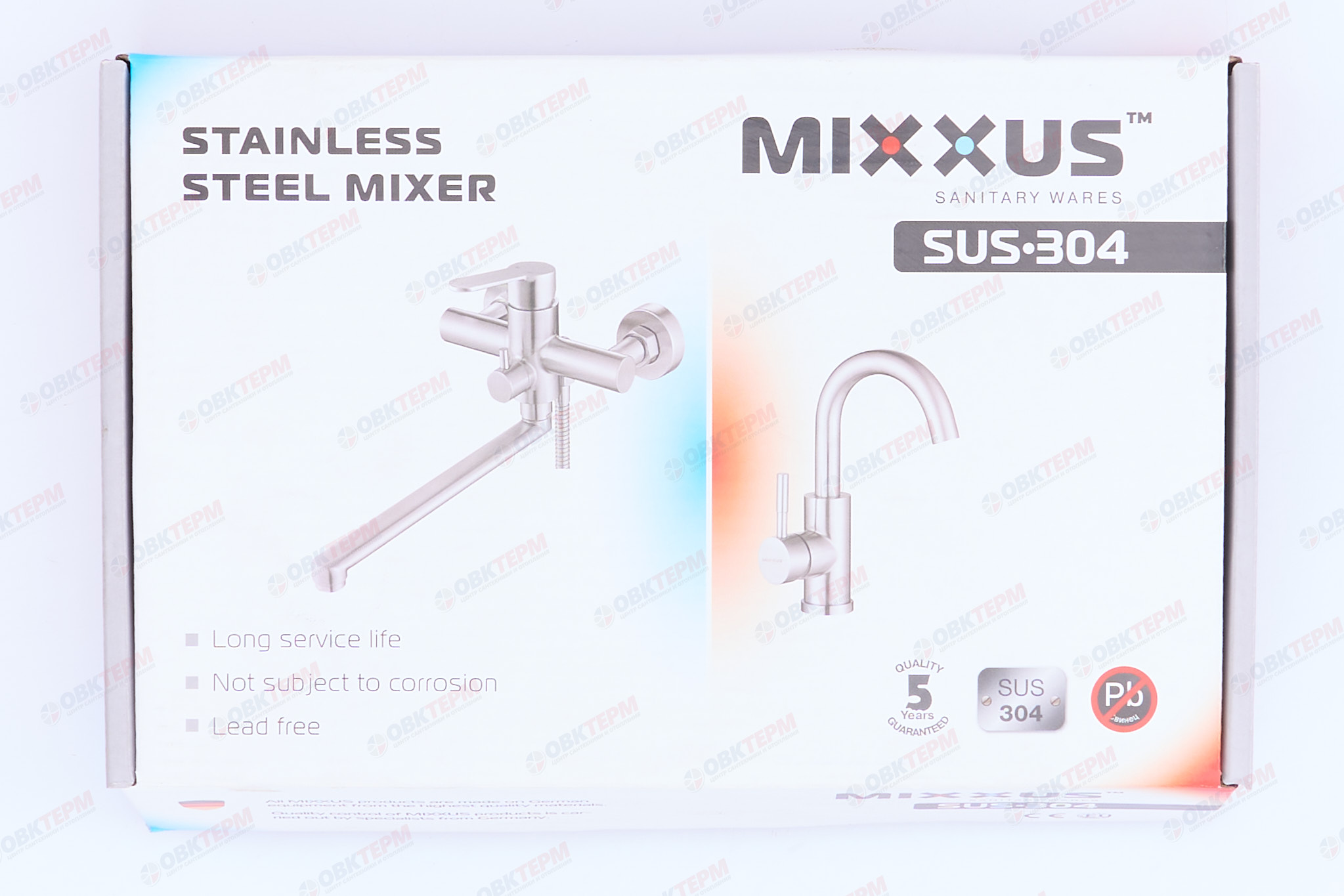 Смеситель д/биде нерж/сталь MIXXUS SUS 002 Ø40 (20 шт/ящ) - миниатюра №7