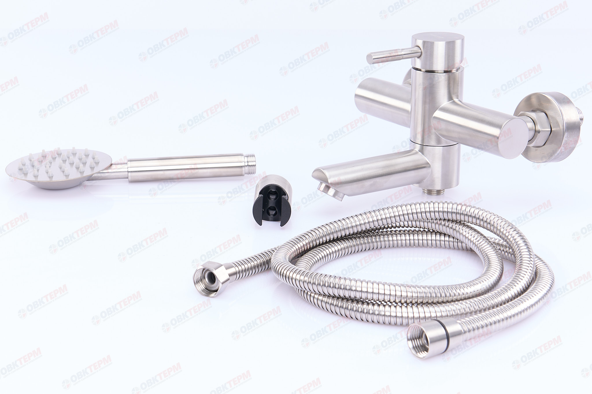 Смеситель д/ванны корот. нерж/сталь MIXXUS SUS 009 (EURO) Ø40  (20 шт/ящ) - миниатюра №2