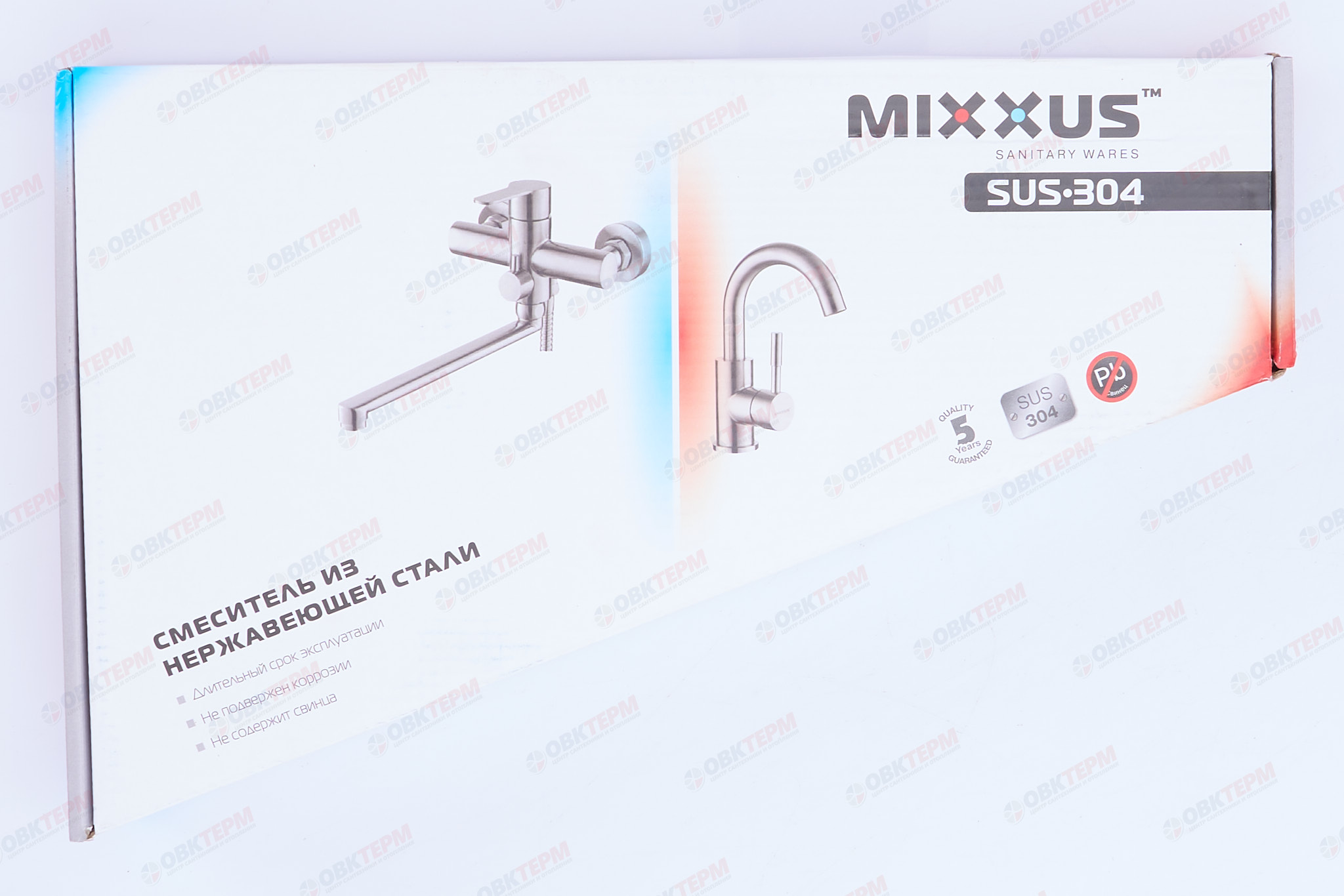 Смеситель д/кухни нерж/сталь REFLECTOR MIXXUS SUS 011 карт Ø40 (20 шт/ящ) - миниатюра №7