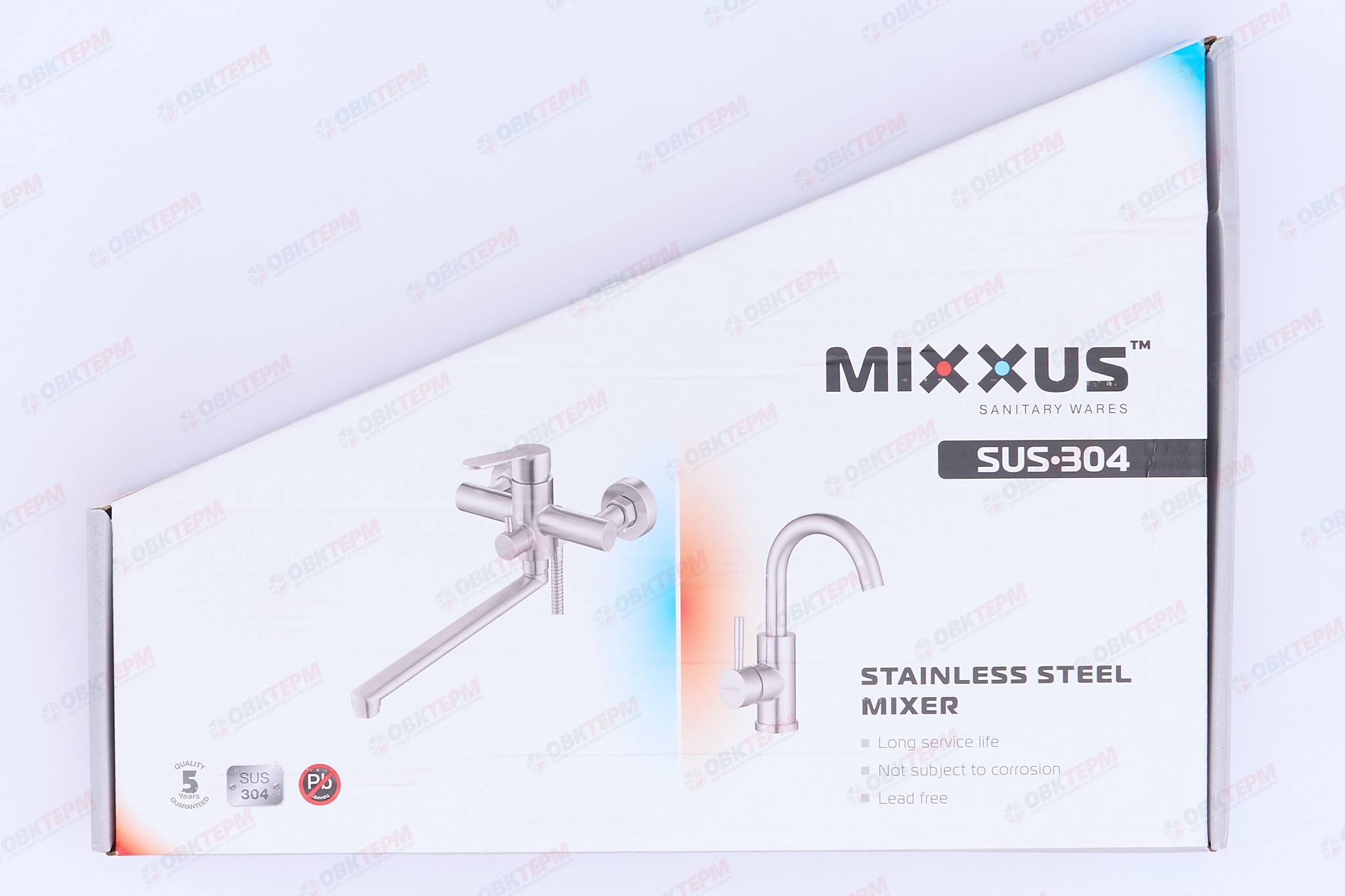 Смеситель д/кухни нерж/сталь MIXXUS SUS 011G Ø40  (20 шт/ящ) - миниатюра №7