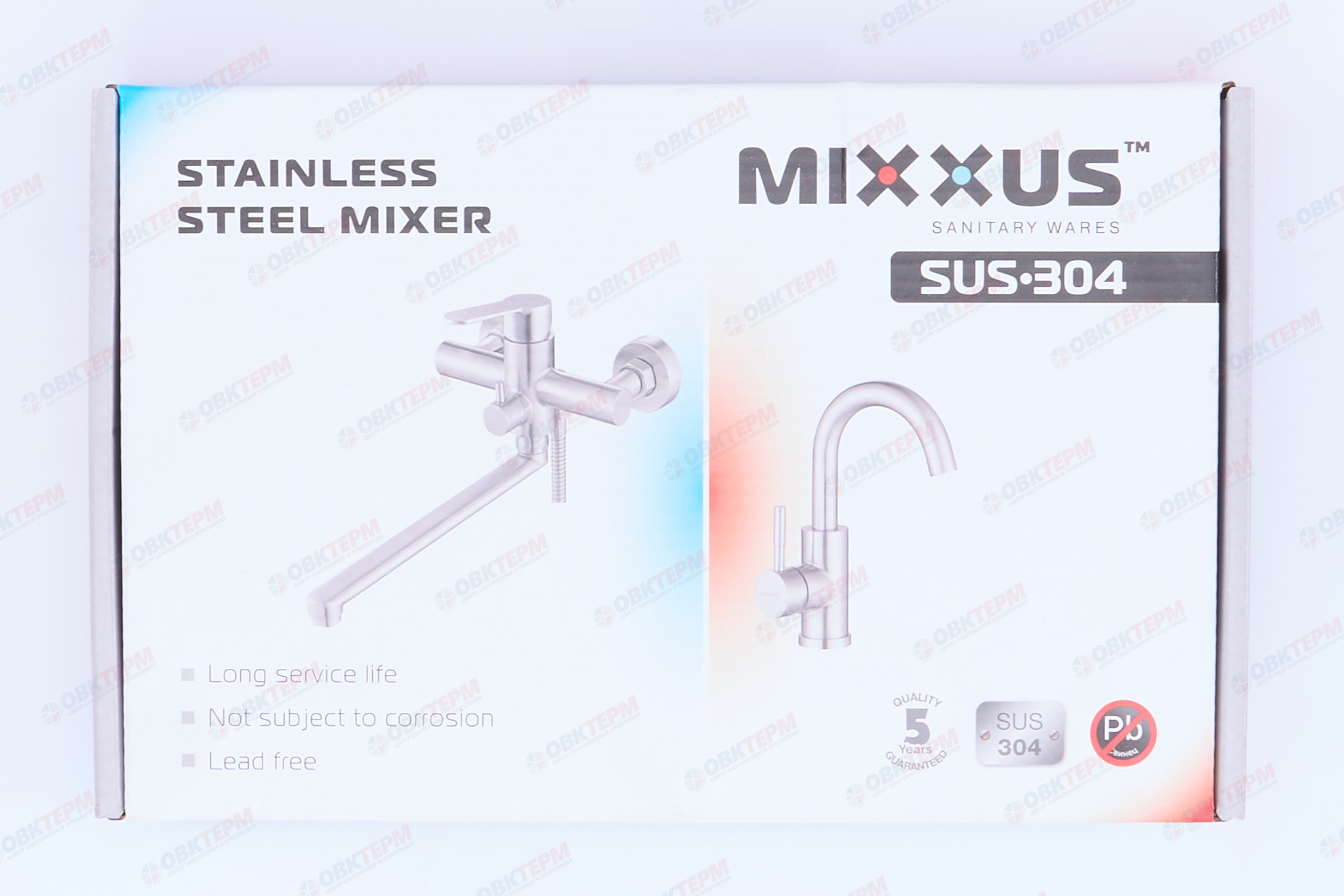 Смеситель д/кухни нерж/сталь MIXXUS SUS 011В (SUS-001-C) Ø40 (20 шт/ящ) - миниатюра №7