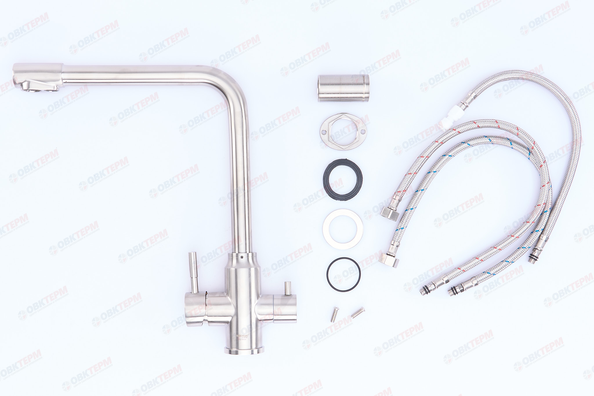 Смеситель д/кухни под ФИЛЬТР MIXXUS SUS 021 нерж/сталь (20 шт/ящ) - Изображение №5