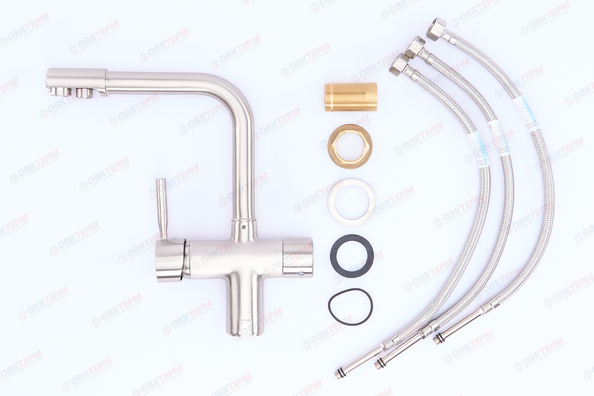 Смеситель д/кухни под ФИЛЬТР MIXXUS PREMIUM HANS 021 нерж/сталь Ø35 R.S. COLOR (10  шт/ящ) - миниатюра №4