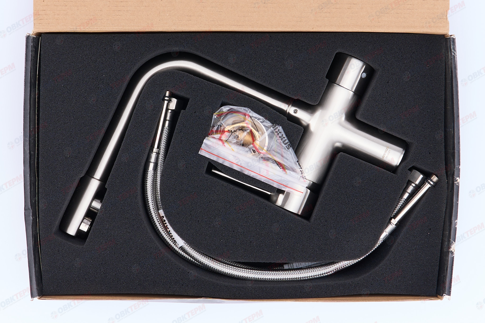 Смеситель д/кухни под ФИЛЬТР MIXXUS PREMIUM HANS 021 нерж/сталь Ø35 R.S. COLOR (10  шт/ящ) - миниатюра №6