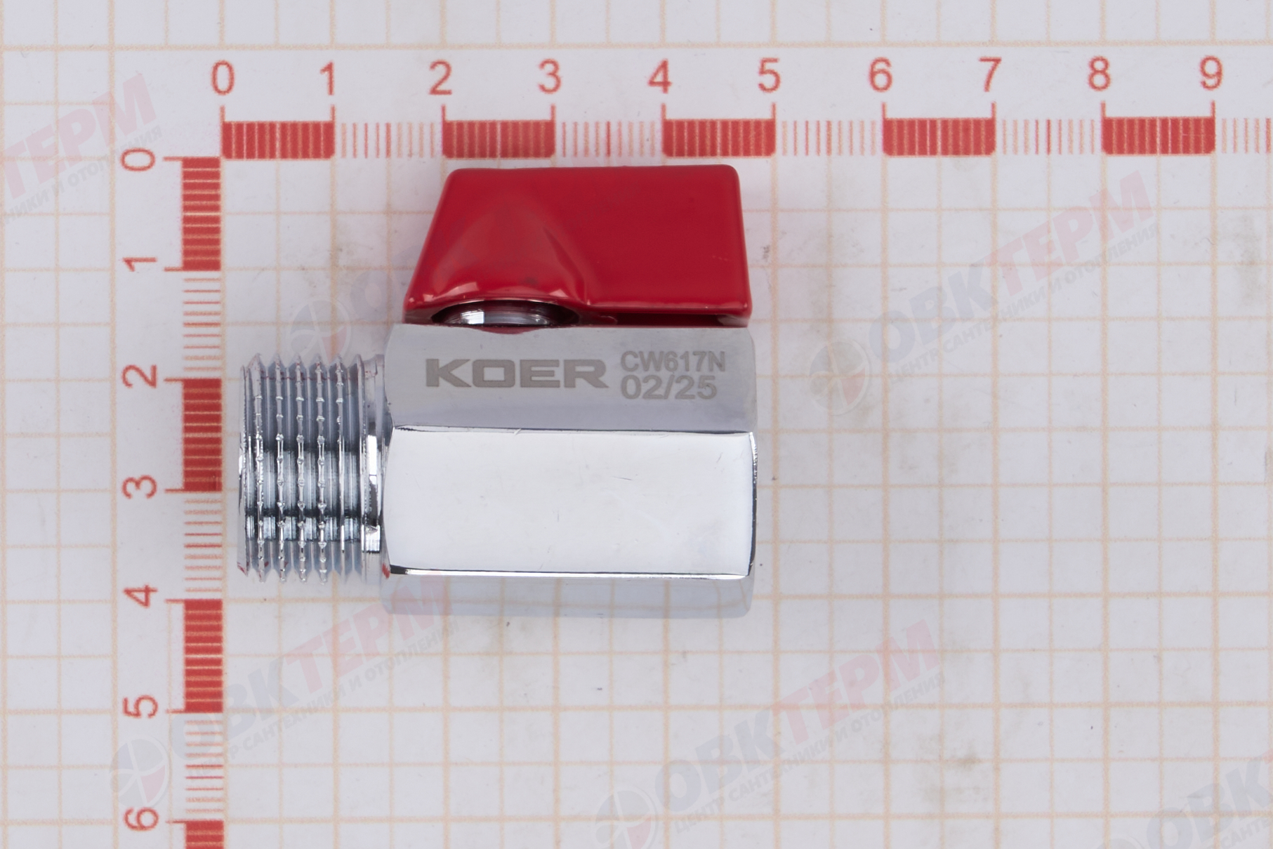 Кран шаровый       мини     1/2" вн          (160шт/ 1ящ)       KOER - миниатюра №6