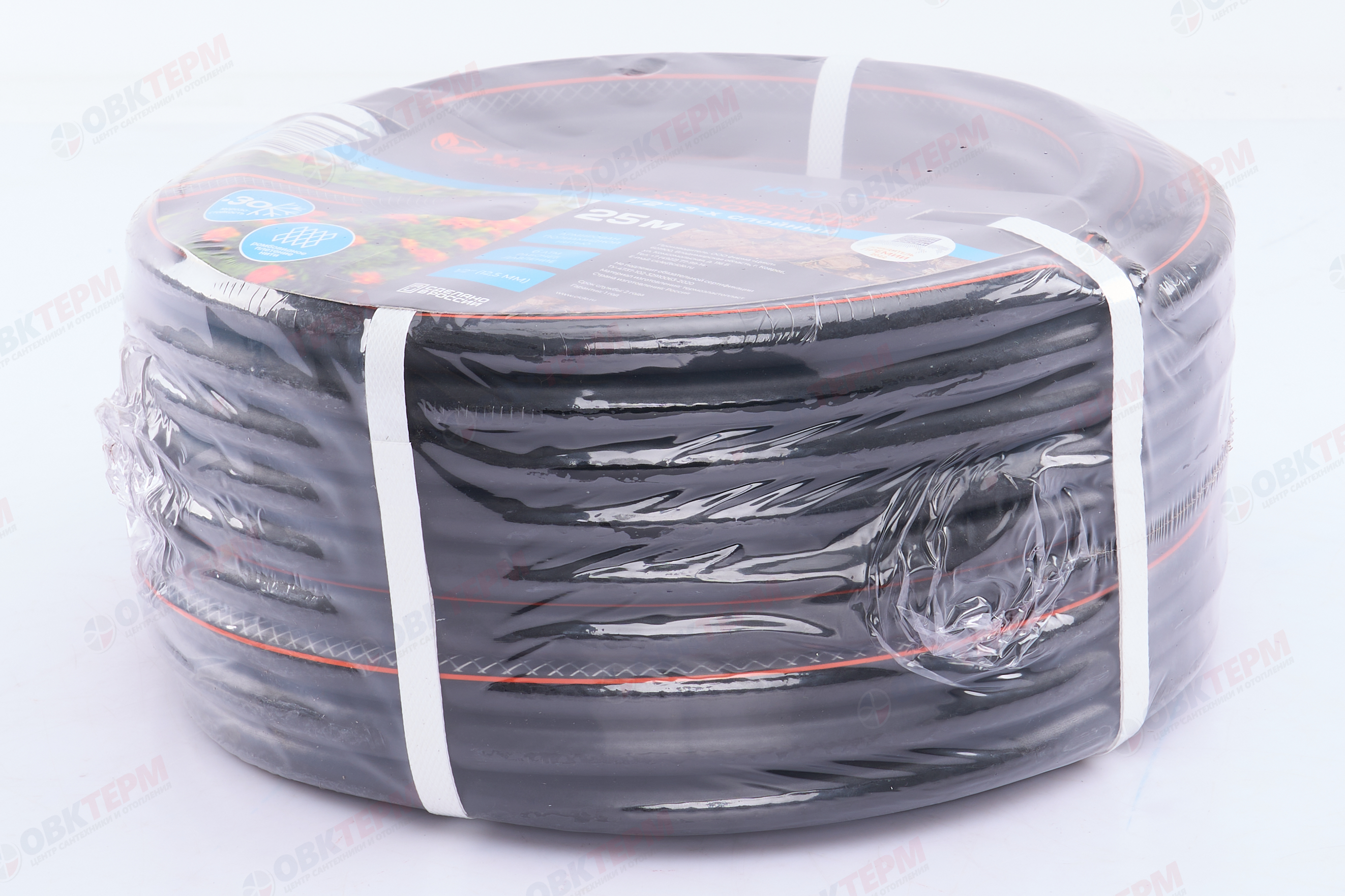 Шланг поливочный резиновый ТЭП  Жук Оптима 1/2"  3-слойный (25м) - Изображение №5