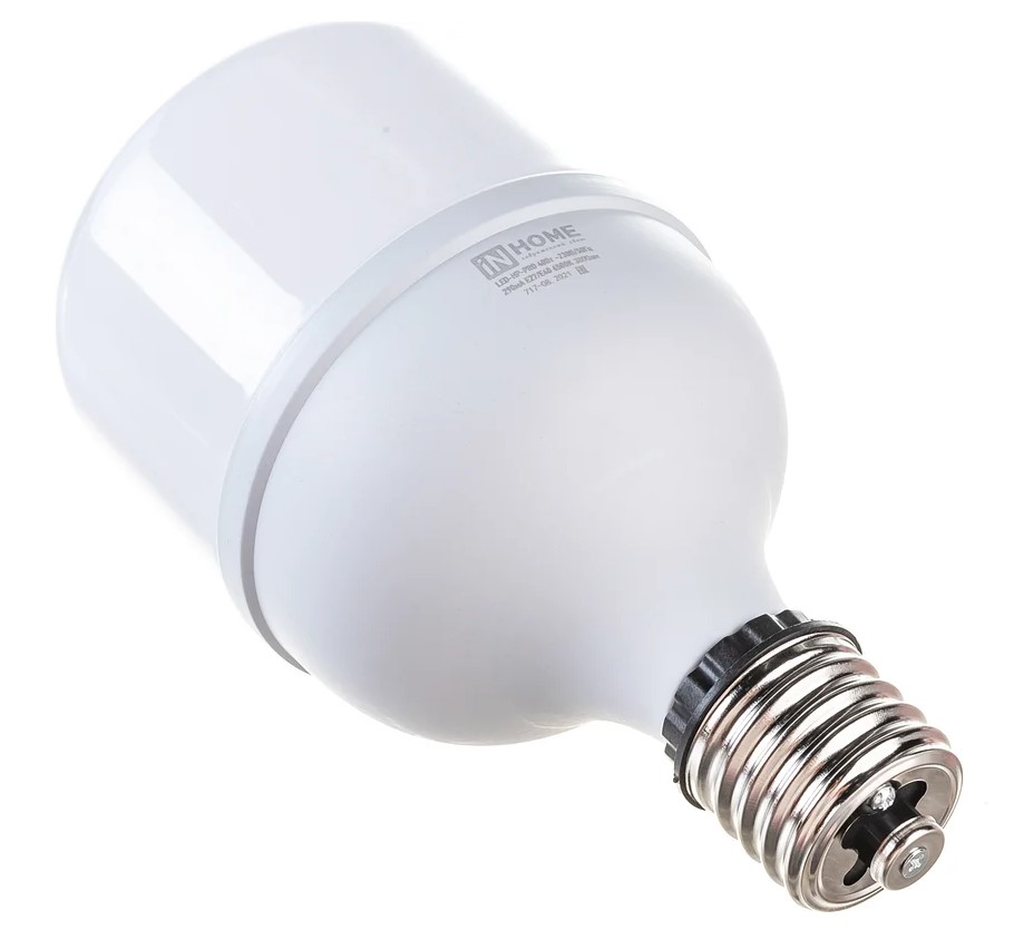 Лампа светодиодная LED-HP-PRO 40Вт цилиндр 6500К холод. бел. E27 3800лм 230В с адаптером E40 - Изображение №1