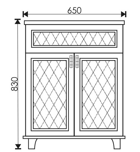 Тумба EvaGold 65 "Valencia"  (ум Оскар 650) - миниатюра №2