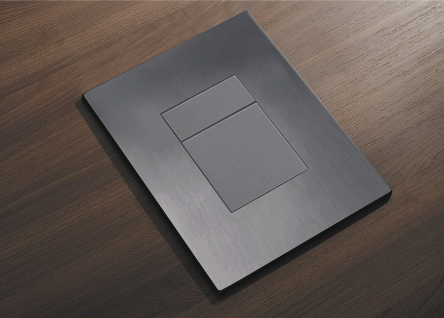 Панель смыва пневматическая KOER KT-0607-07 (графит) - Изображение №4