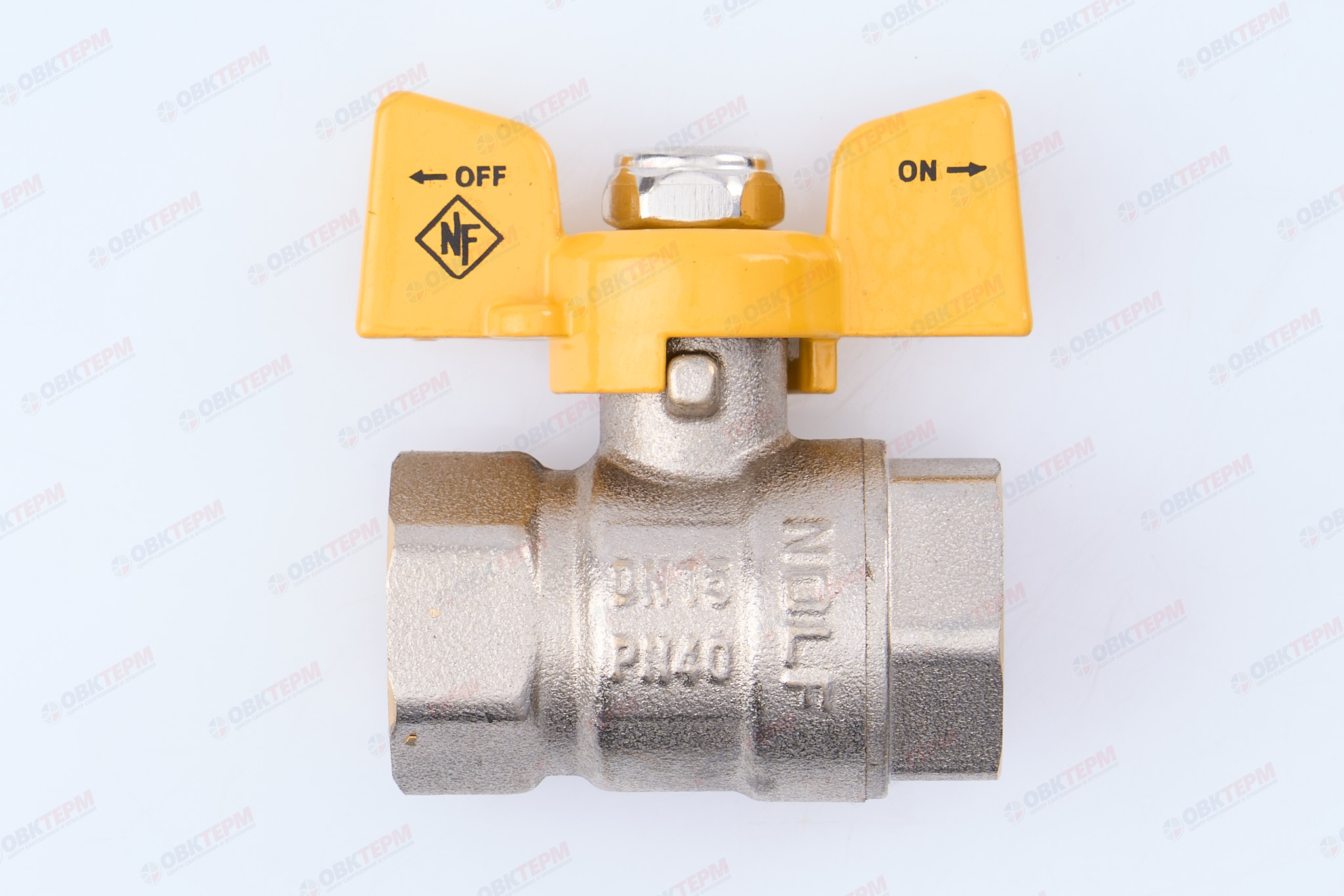 Кран шаровый   NOLF Сlassic  ГАЗ     1/2" ВВ   бабочка   усиленный  (96 шт) - Изображение №3