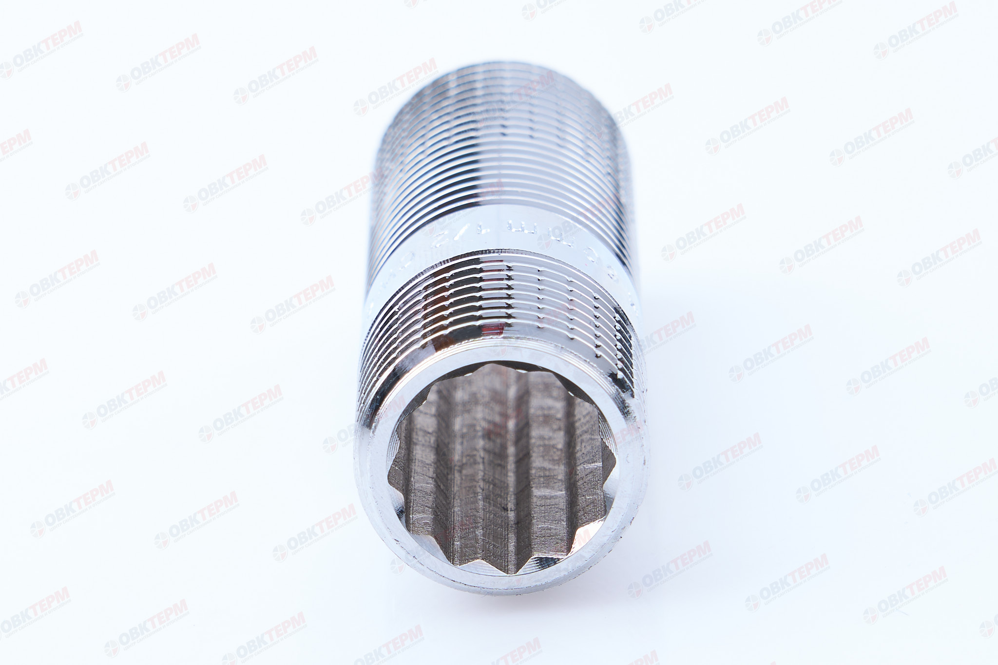 Сгон 1/2" ш/ш  60мм   Хром  TIM   (10шт/130ящ) - Изображение №4