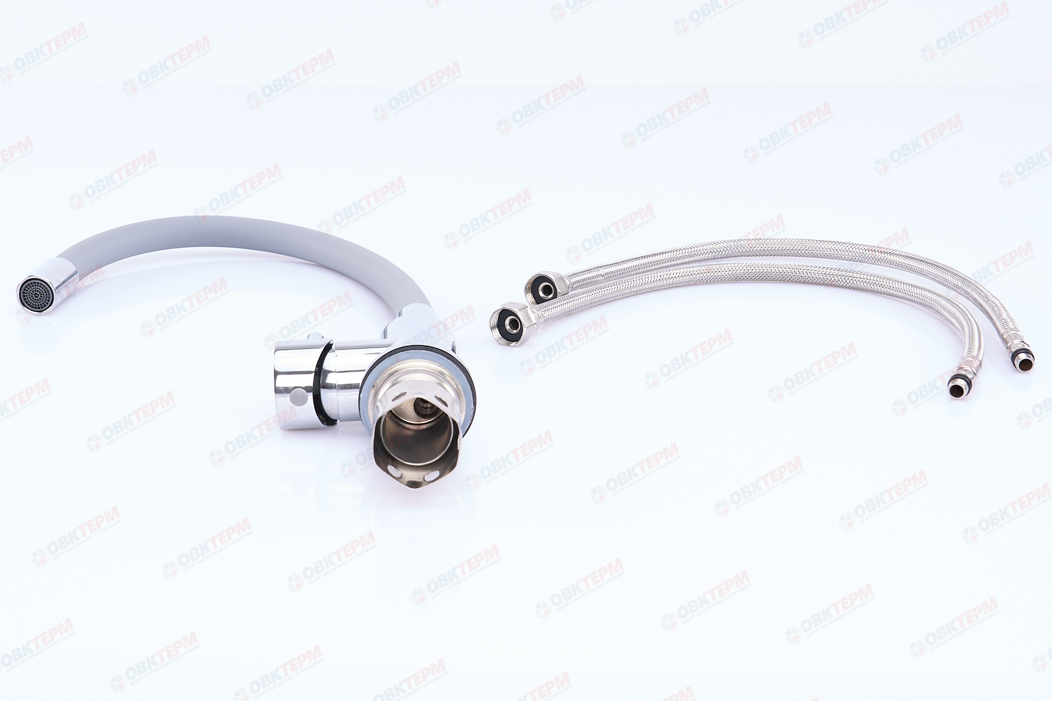 Смеситель д/кухни нерж/сталь REFLECTOR CHAMPION SUS-011 GRAY CHROME (10 шт/ящ) - миниатюра №3