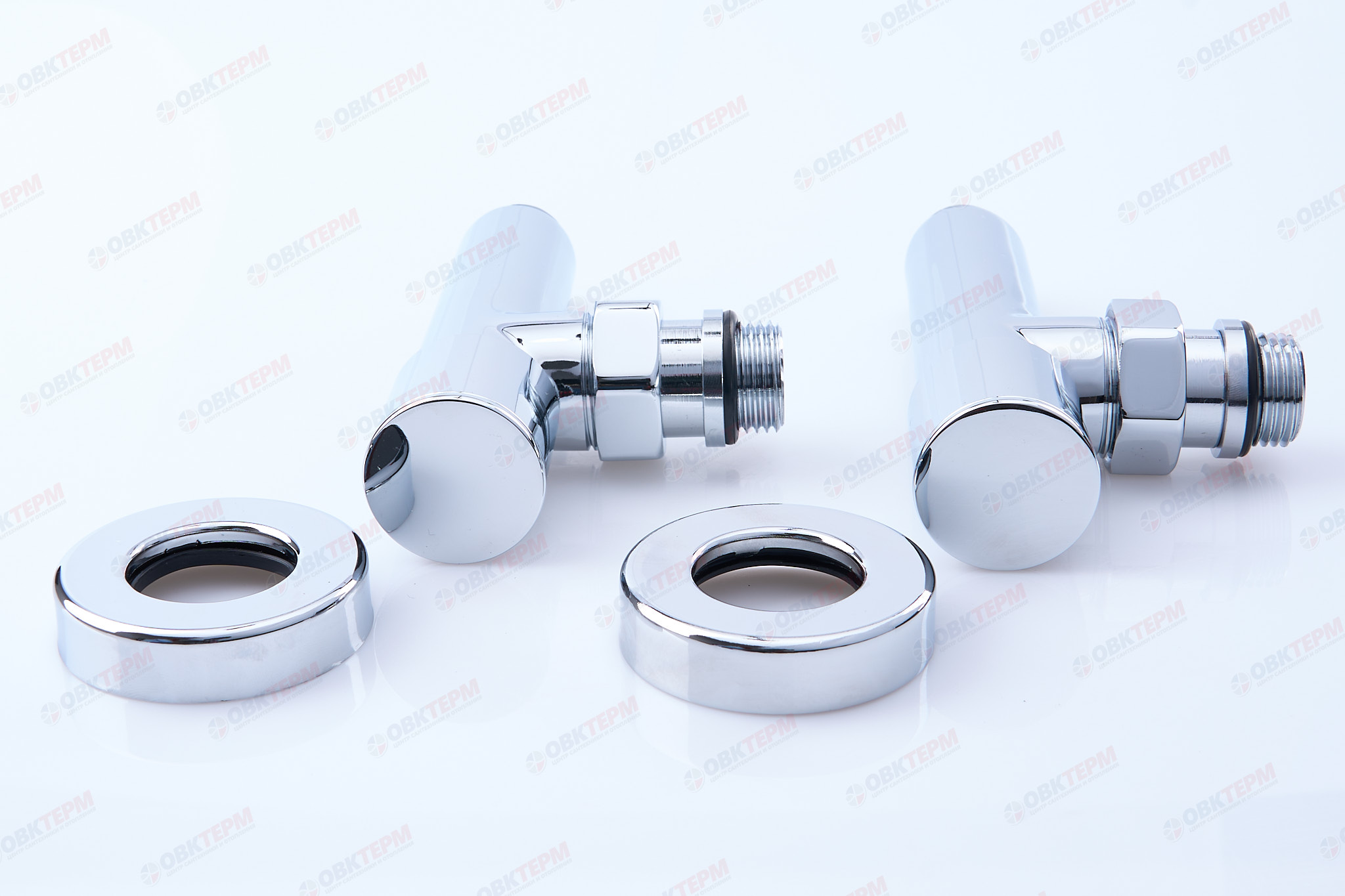 Кран  вентильный  с американкой   TIM  1/2"Н - 1/2"Н  хром, угловой   (1пара/20ящ) - Изображение №3