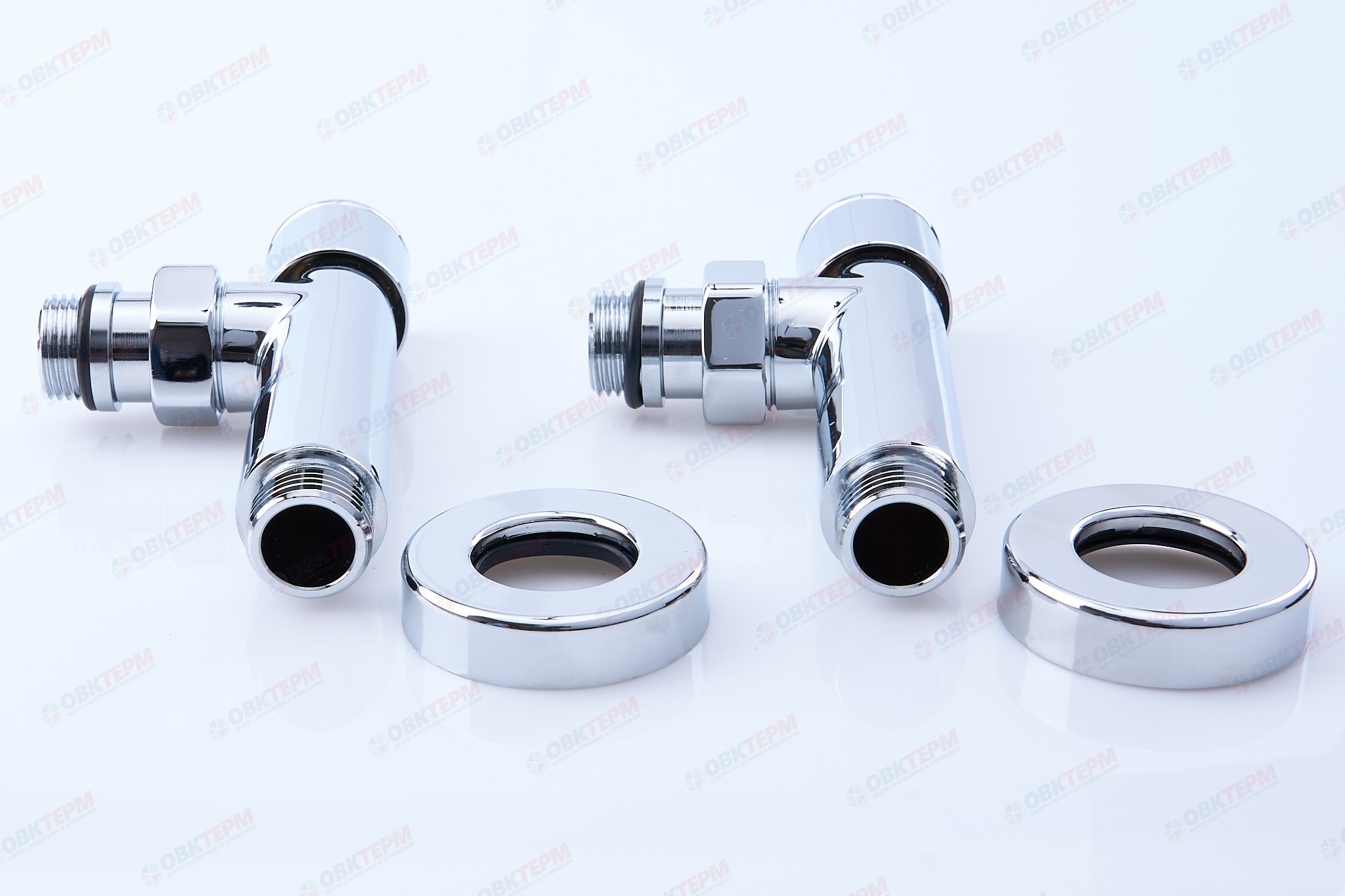 Кран  вентильный  с американкой   TIM  1/2"Н - 1/2"Н  хром, угловой   (1пара/20ящ) - Изображение №5