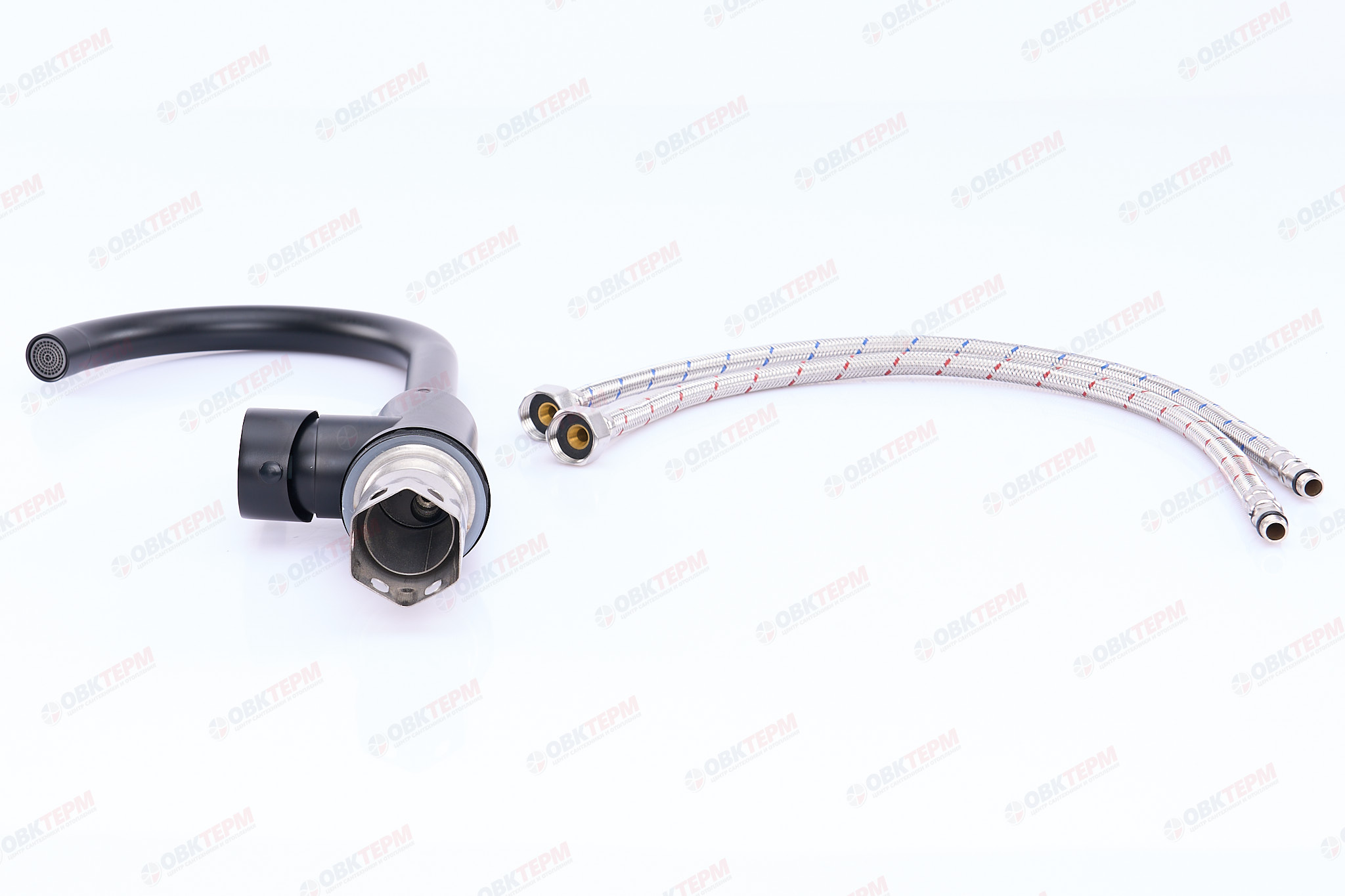 Смеситель д/кухни нерж/сталь ZERIX DAX-011 BLACK  (10 шт/ящ) - миниатюра №4