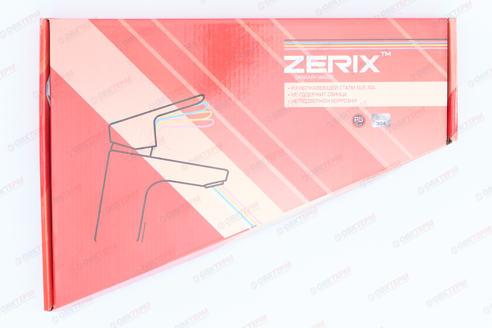 Смеситель д/кухни нерж/сталь ZERIX DAX-011 BLACK  (10 шт/ящ) - миниатюра №6