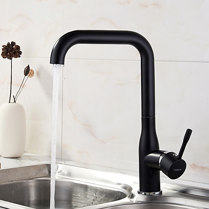 Смеситель д/кухни ZERIX MAYA-011 BLACK (LR4698B) Ø35 черный (10 шт/ящ) - миниатюра №2