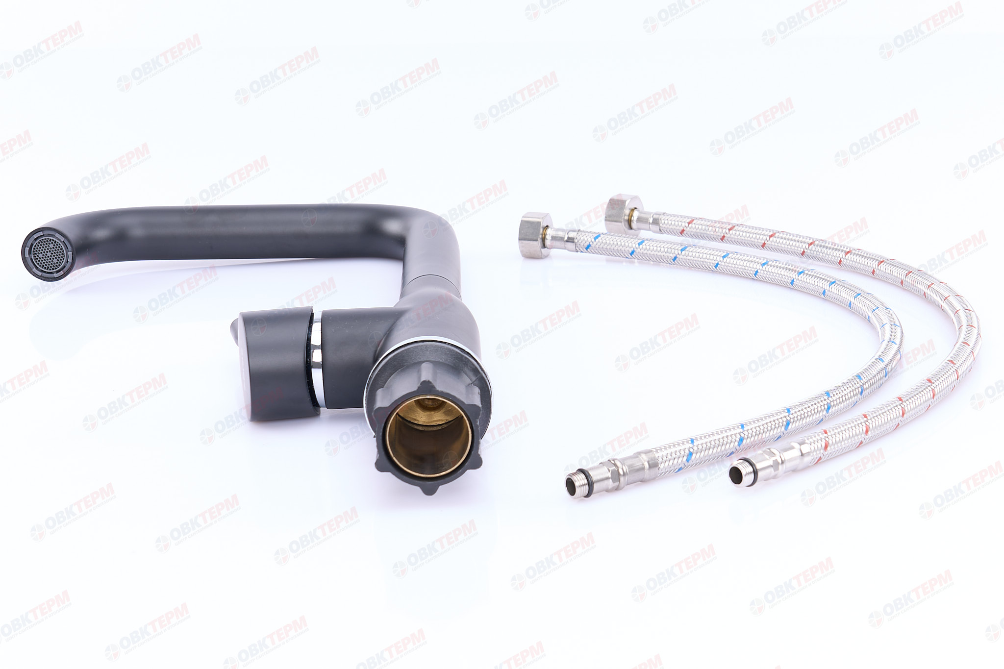 Смеситель д/кухни ZERIX MAYA-011 BLACK (LR4698B) Ø35 черный (10 шт/ящ) - миниатюра №5